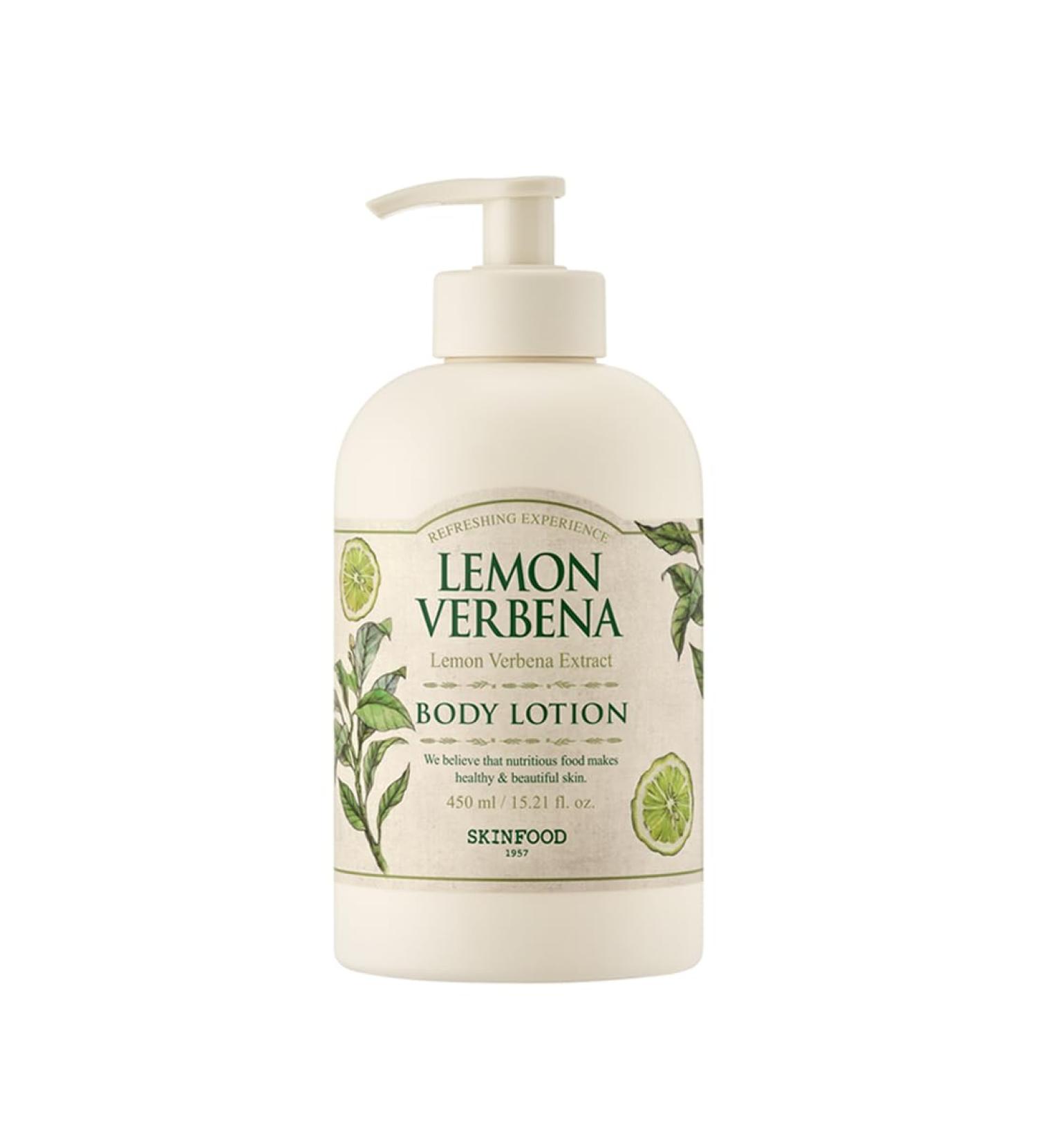 Buy SKINFOOD Lemon Verbena Body Lotion 450g | Hydrating & Moisturizing Lotion for Men & Women | Fresh Citrus Scent | Shop Internationally - Buy Online on GoSupps.com
