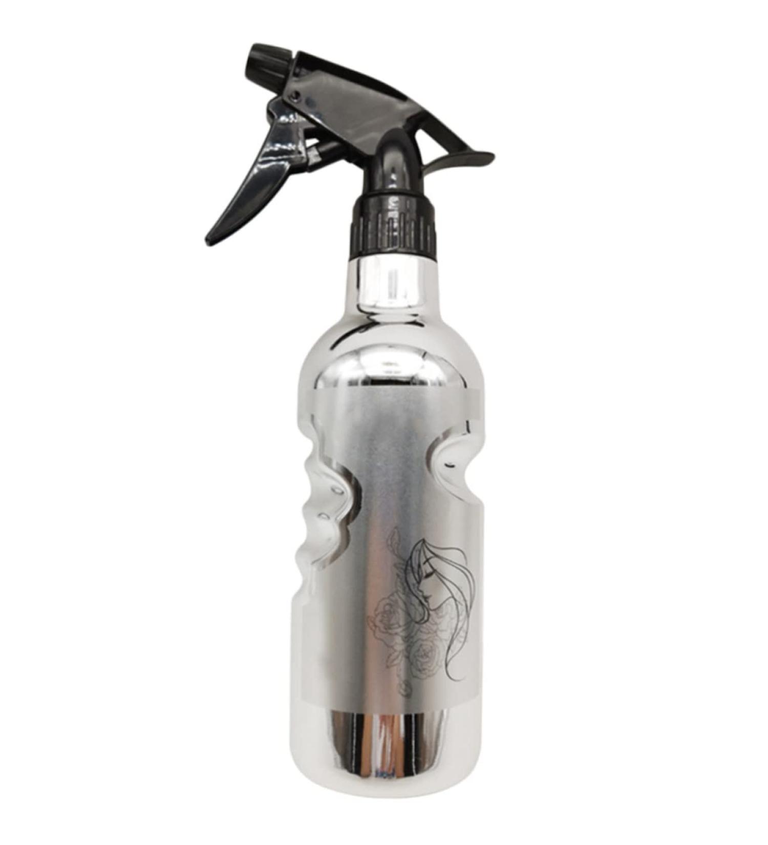 POPETPOP Hair Salon Spray Bottle Makeup Spray Water Mister Sprayer Hairdressing Spray Bottle Spray Can Nozzle Fine Mist Spray Bottle for Hair Press-type Sprayer Pressure Dispenser Plastic 23.5x6cm Silver - Buy Online on GoSupps.com