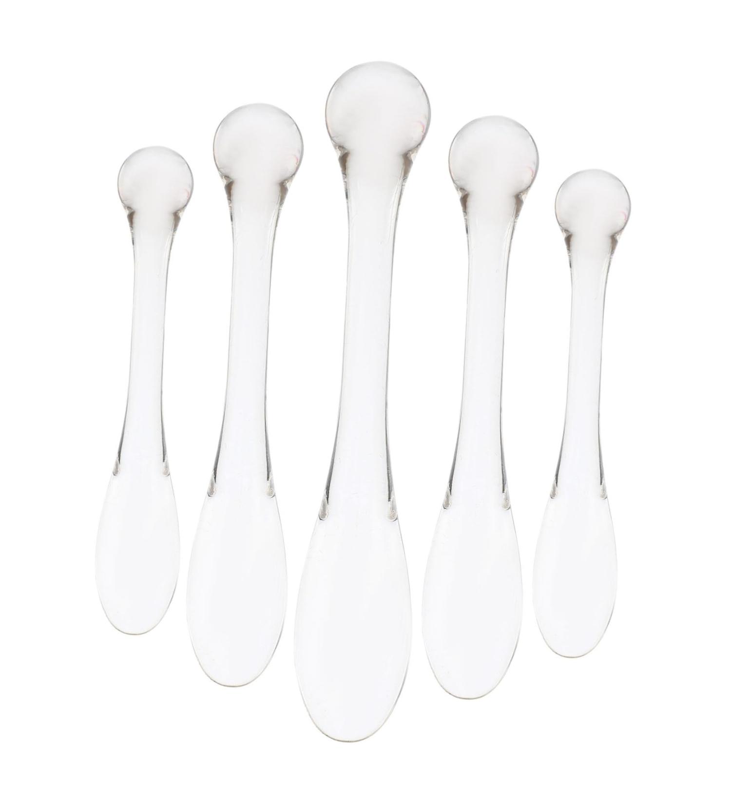 GALPADA Lot de 5 Applicateurs de Cr me Contour des Yeux en Alliage de Zinc Mini Cuill res Transparentes Massage Oculaire Professionnel Format Portable pour Soin du Visage au Quotidien - Buy Online on GoSupps.com