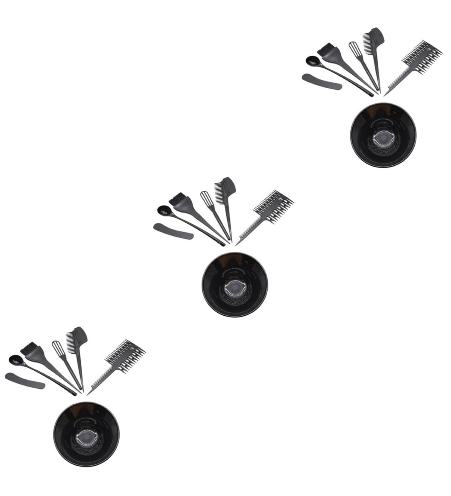 Minkissy 21 PCs Hair Dye Brush Kit - Utility TOTES & Tools for Perfect Hair Coloring | 3 Black Comb Brushes Included - Buy Online on GoSupps.com