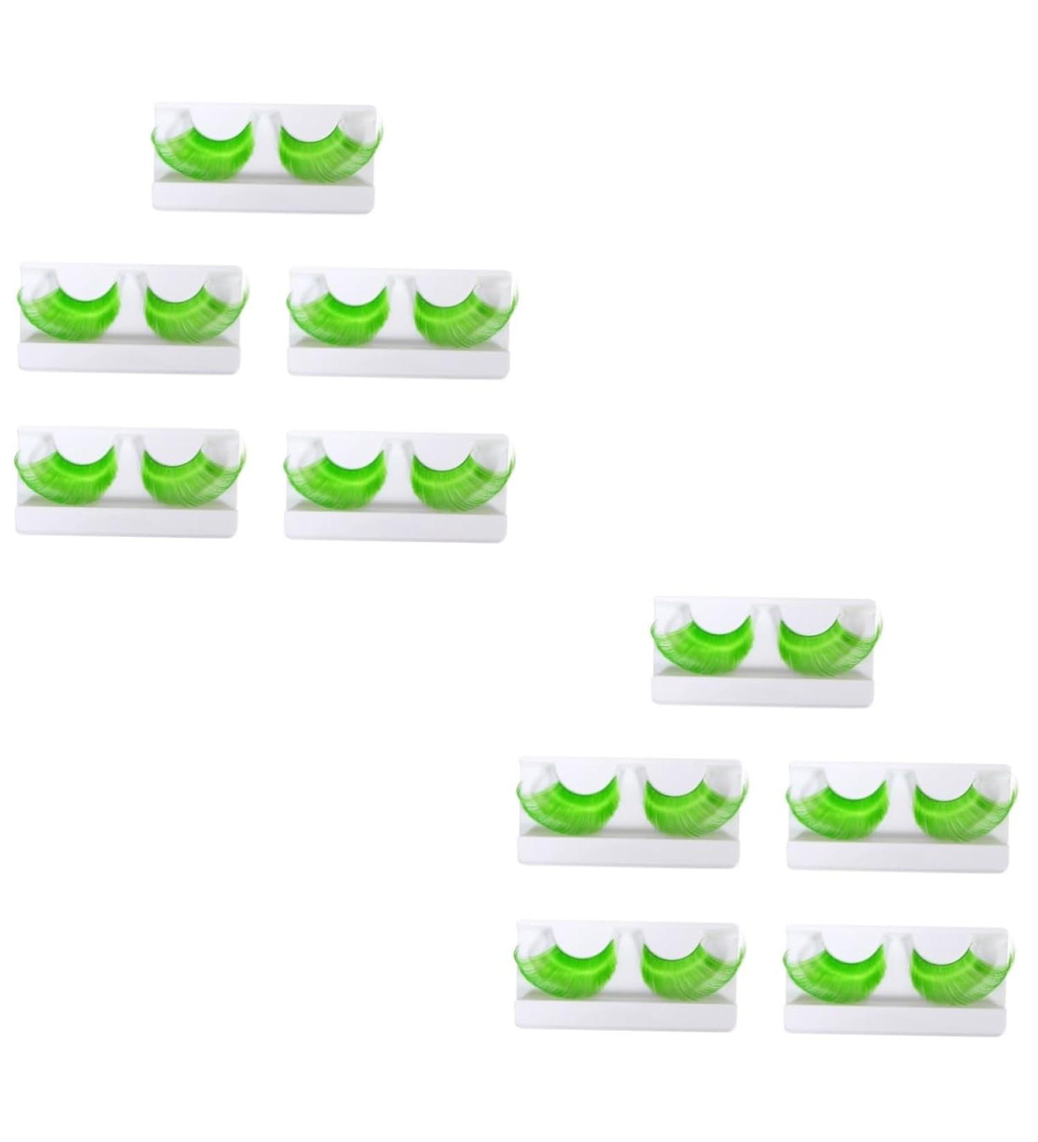 LALAFINA 10 Pairs Halloween Extra Long False Eyelashes Eye Lashes Extension for False Eyelashes Eyelash Women s Eyelashes Color Eyelashes Head Model Chemical Fiber Super Long Miss - Buy Online on GoSupps.com