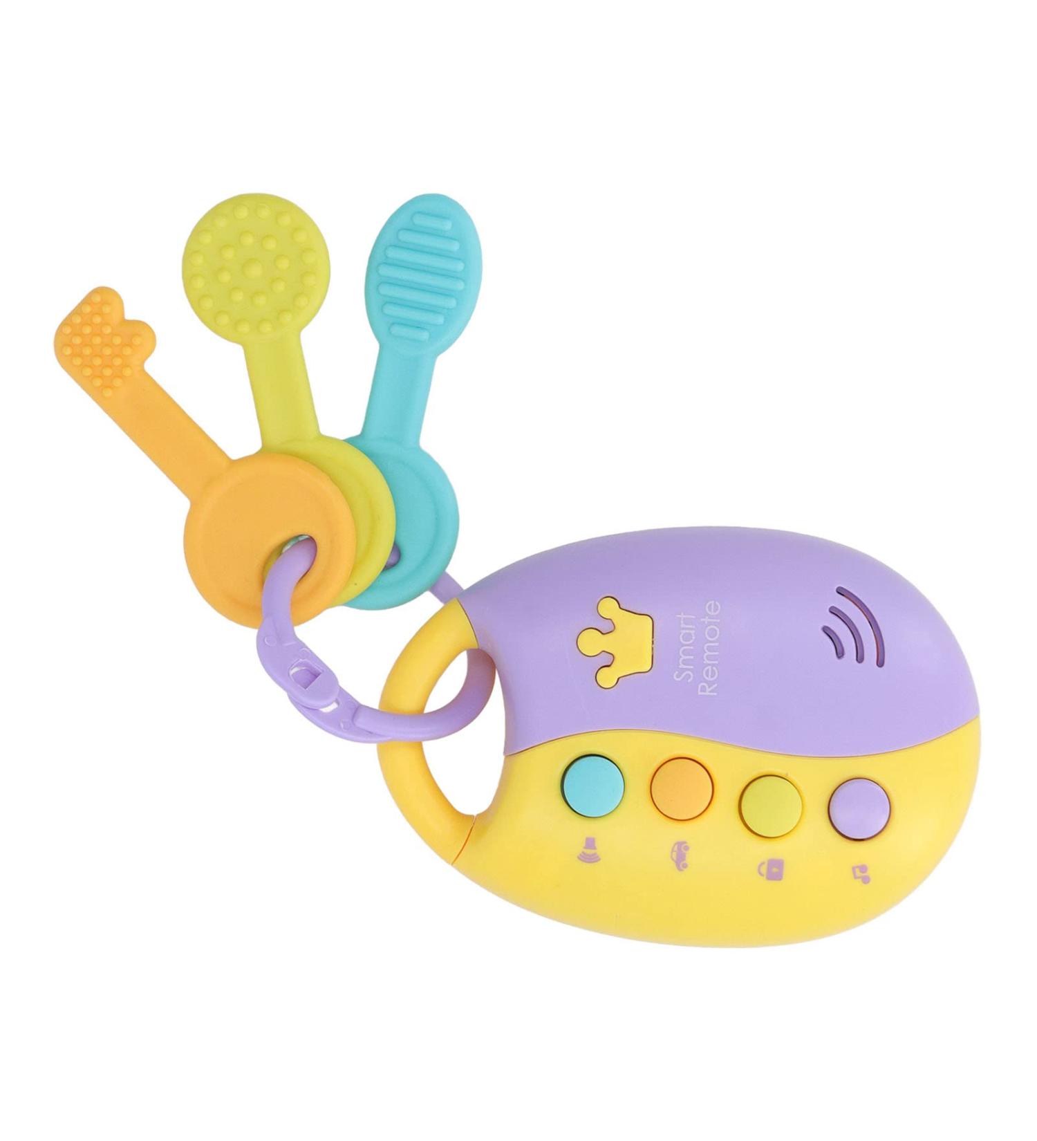Buy Car Remote Control Key Toy - Sound & Light Early Learning Teether Toy for Babies | International Shipping Available - Buy Online on GoSupps.com