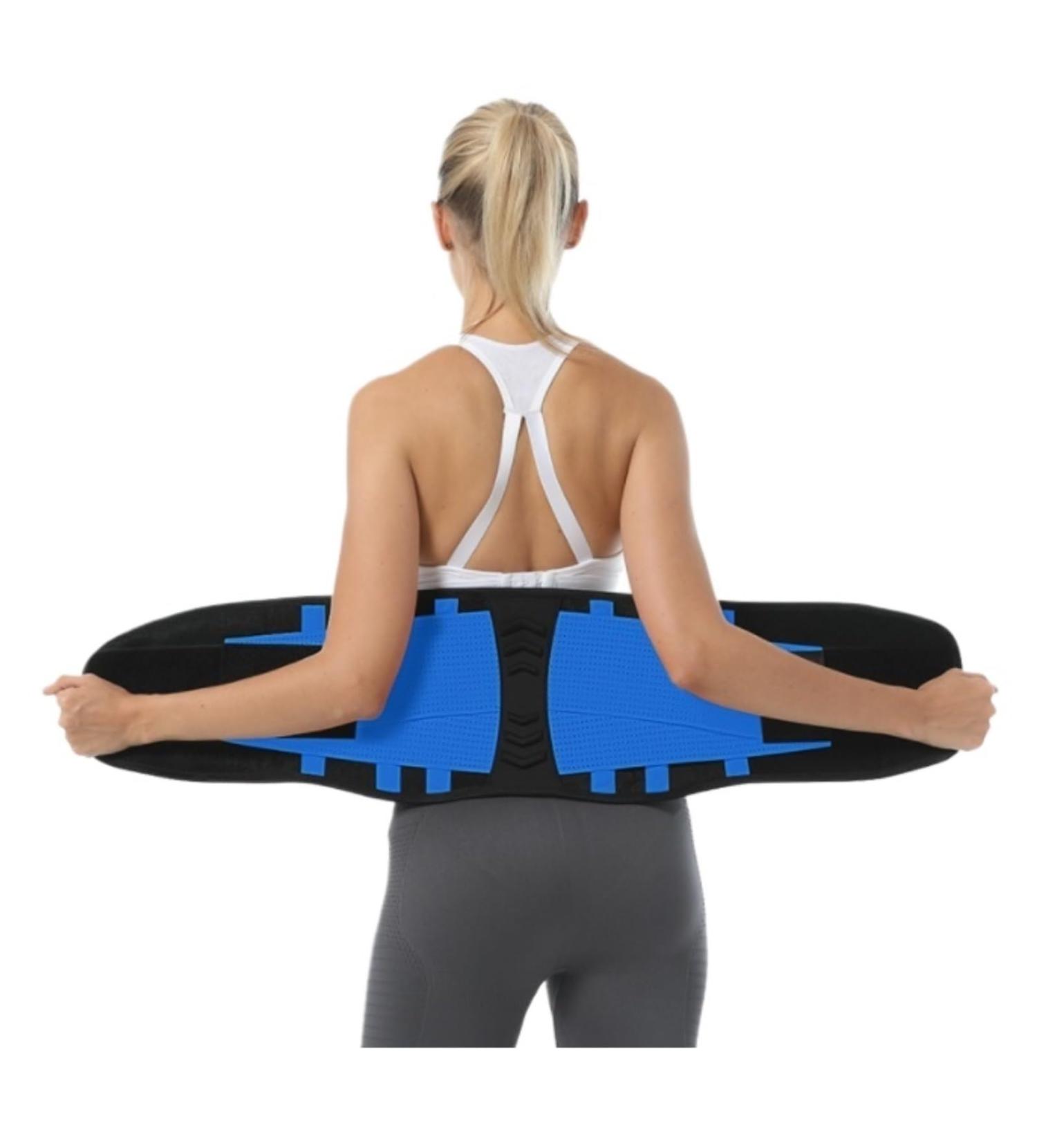 Back Support Back Brace Lumbar Support Elastic Back Lumbar Brace Support Belt Orthopedic Posture Corrector Lower Back Waist Back Support Belt(Blue Small) Small Blue - Buy Online on GoSupps.com