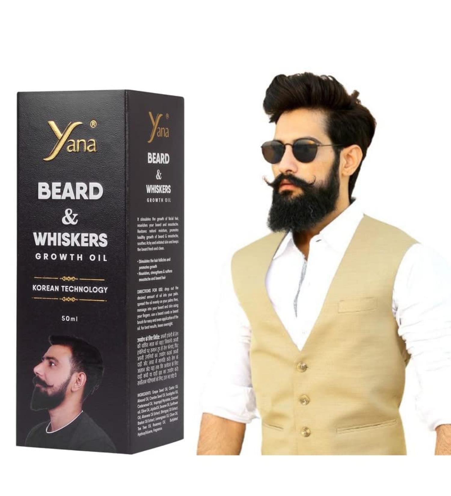 Yana Beard Oil For Black Men Beard Natural Beard Yana Beard Oil - Buy Online on GoSupps.com