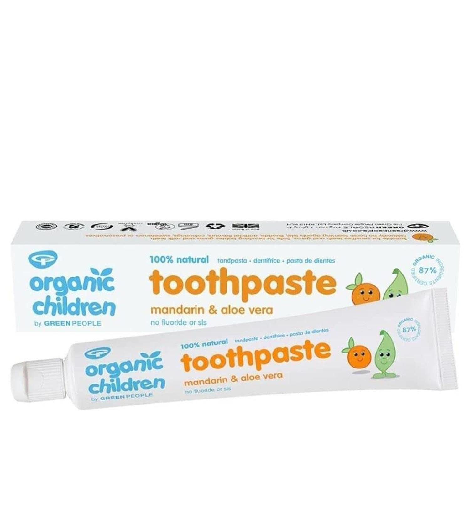 Green People Kids Mandarin Toothpaste 50ml - Natural Oral Care for Children - Buy Online on GoSupps.com