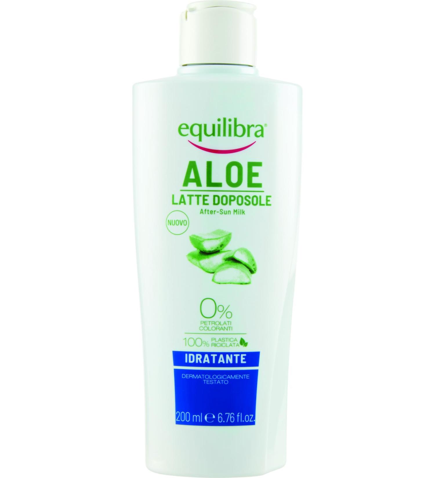 Equilibra Solari Aloe After Sun Milk with Carrot Oil & Vitamin E - Moisturizes & Refreshes Reddened Skin - Buy Online on GoSupps.com