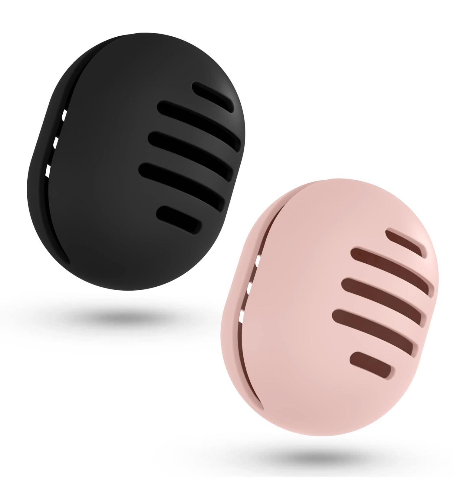 Fauxomor Make-Up Sponge Holder (2-Pack) | Breathable Silicone Beauty Blender Travel Bag | Sustainable Portable Cosmetics Tool | Fits All Sizes | Black + Pink - Buy Online on GoSupps.com