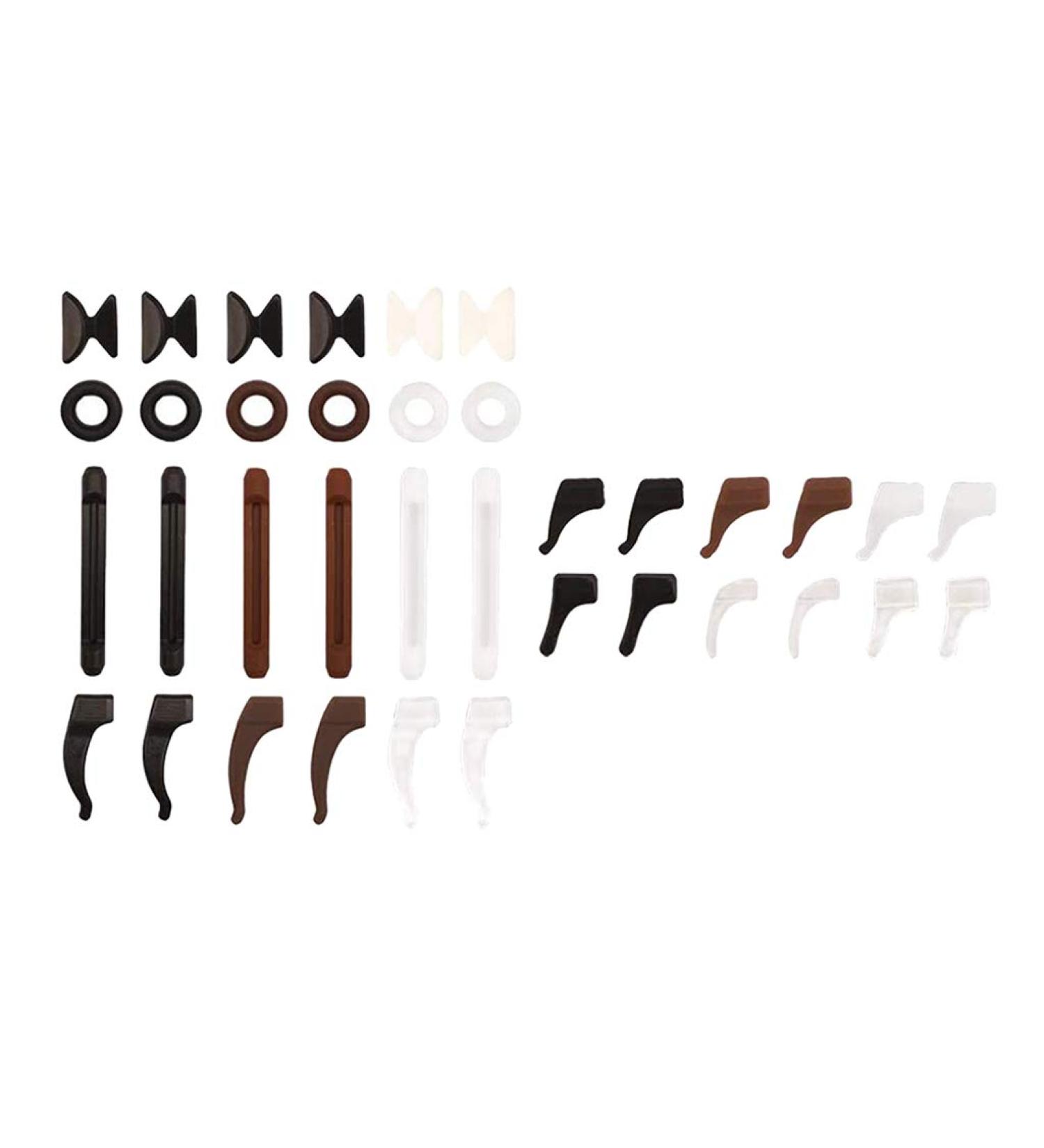 Silicone Eyeglass Temples & Ear Hooks - 18 Pairs of Durable Eyeglass Holders for Secure Fit | International Shipping Available - Buy Online on GoSupps.com