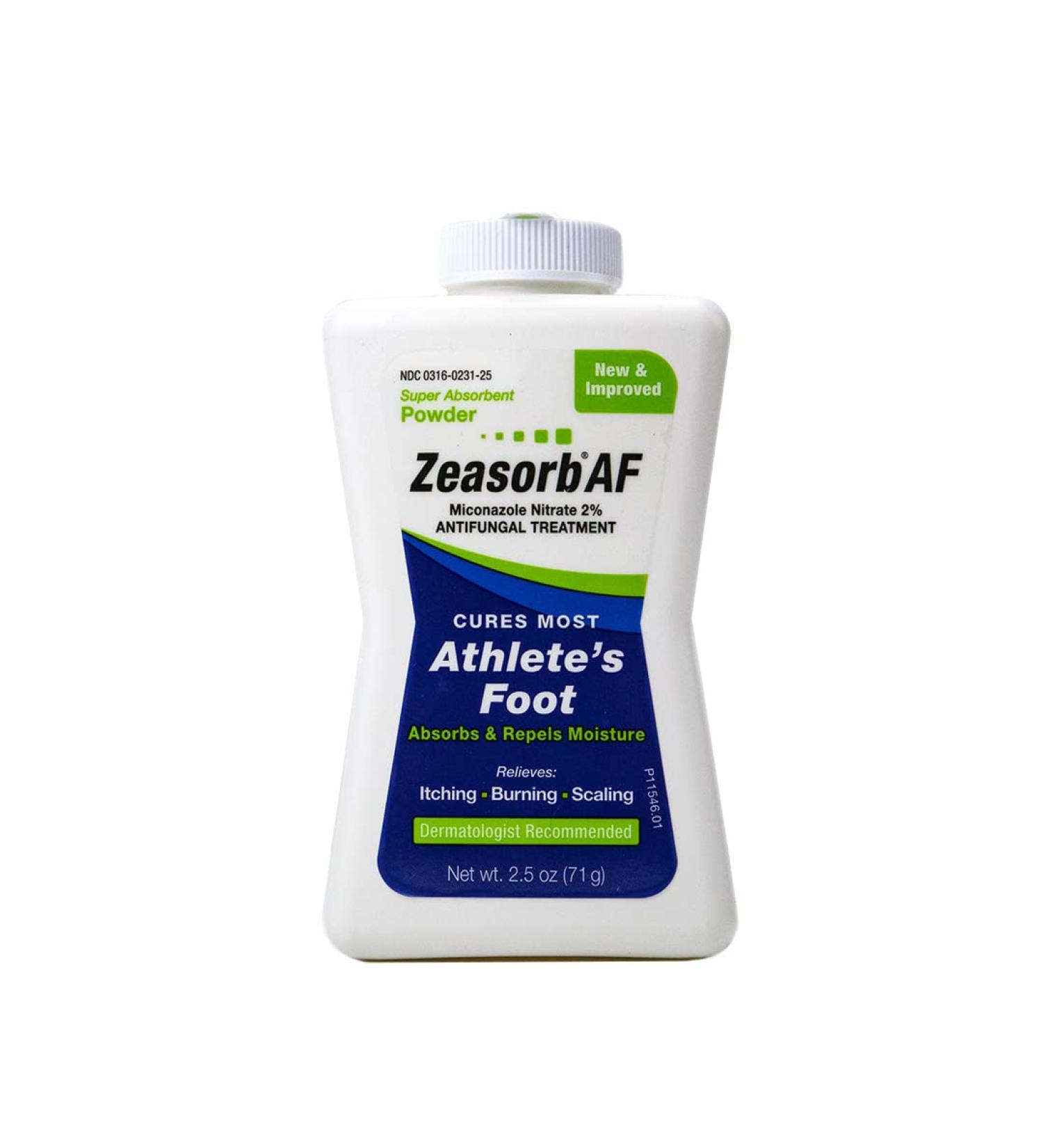 Zeasorb Athlete's Foot Powder 2.5 oz - Super Absorbent Itch Relief - Buy Online on GoSupps.com