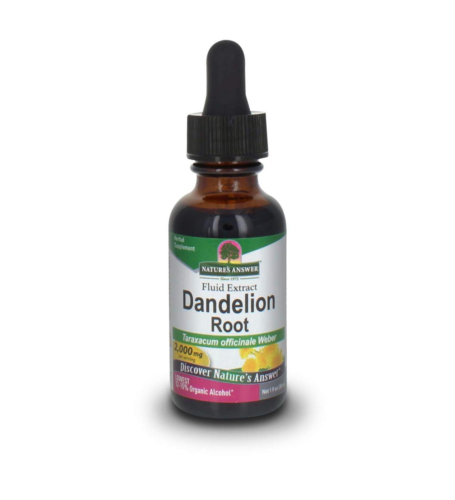 Answer Dandelion Root Extract - Supports Liver Health | Gluten-Free & Non-GMO | 1oz - Buy Online on GoSupps.com