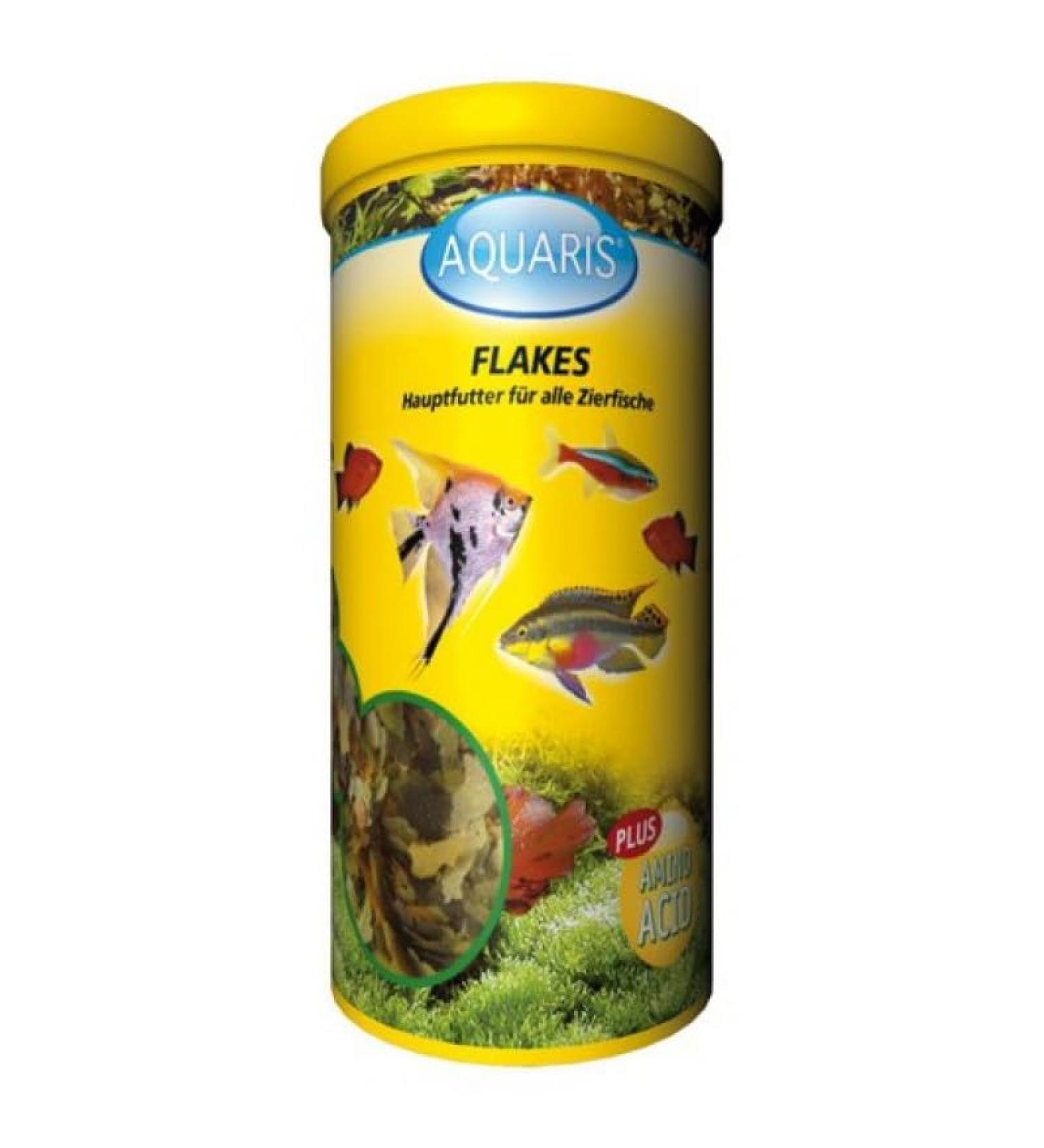 Aquaris Flakes Aquarium Zierfischfutter - 45g / 250ml, A Perfectly Balanced Composition, Made from Carefully Selected Ingredients