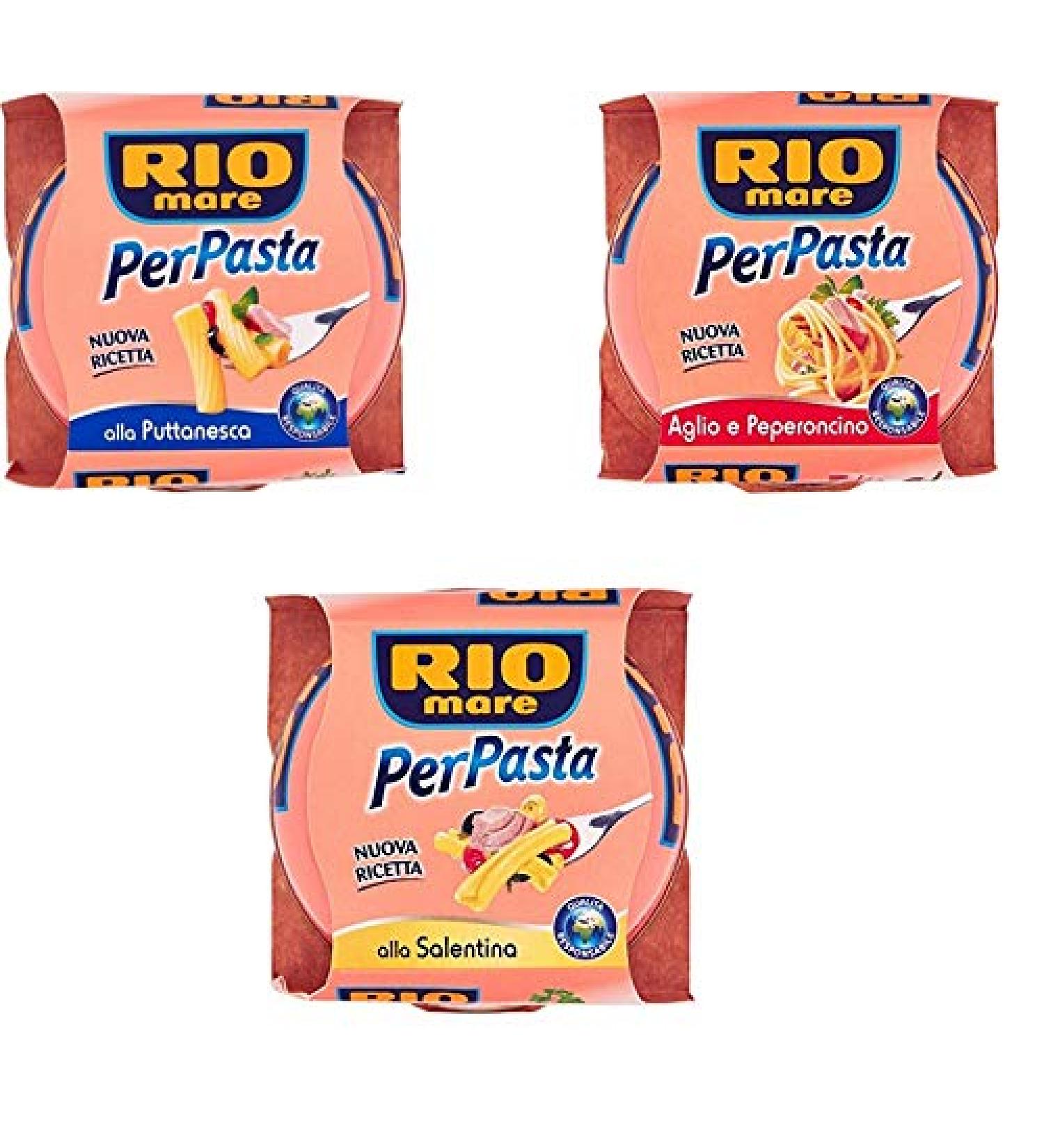 TEST PACKAGE Rio Mare per pasta tuna in olive oil herbs for pasta 3 x 160 g