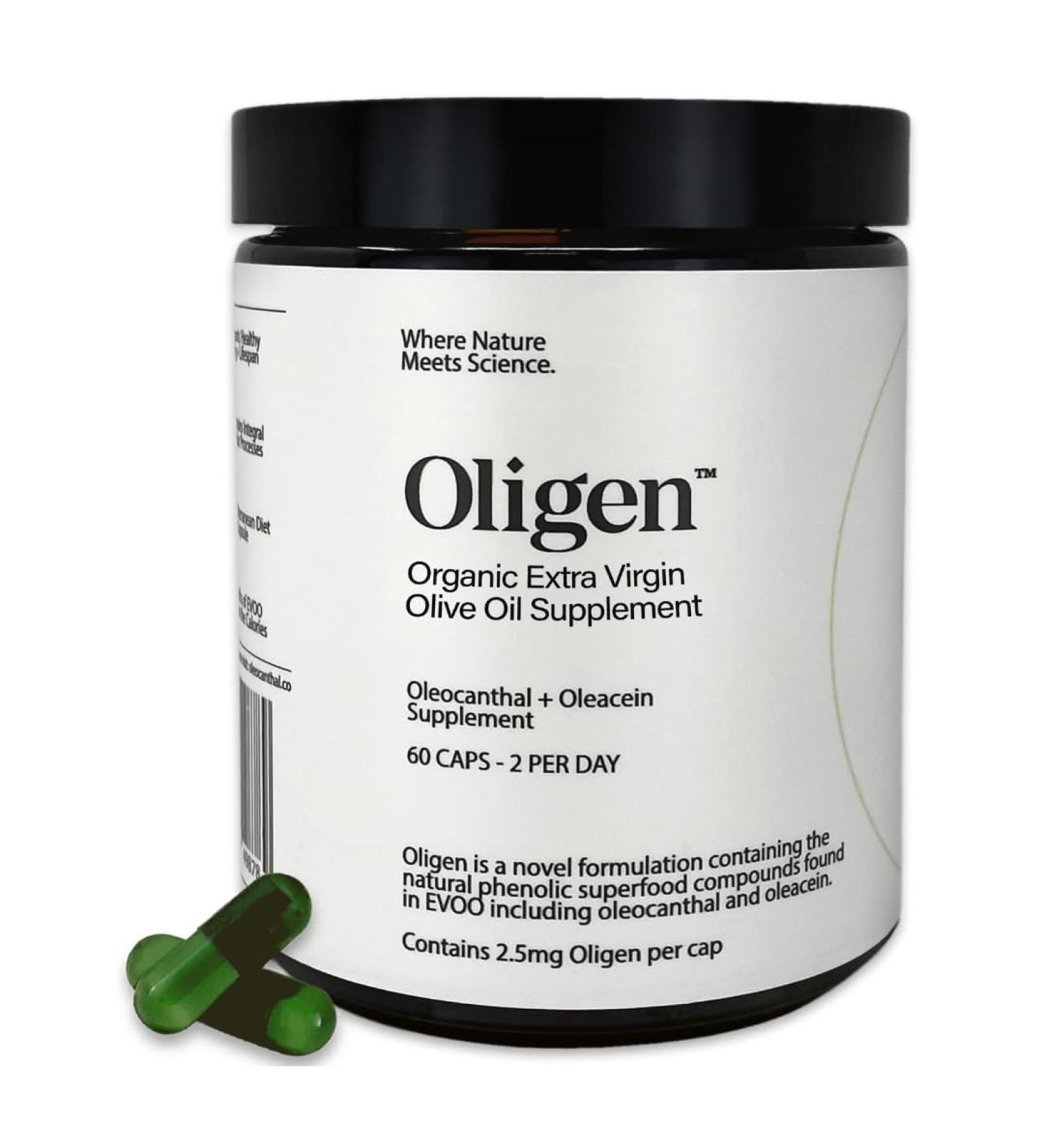 Oligen 60ct: Multi Award Winning 10x Concentrated Supplement with 40% Oleocanthal for Brain & Heart Health - Buy Online on GoSupps.com