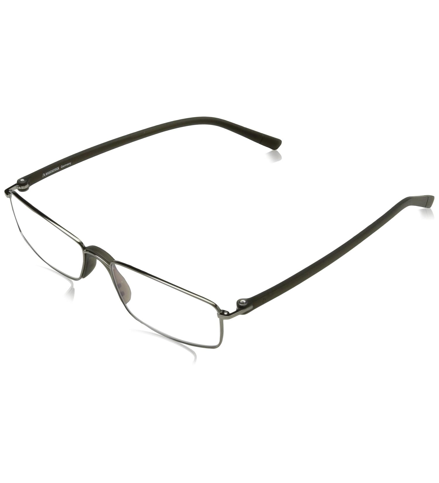 Rodenstock Proread R2640 Unisex Reading Glasses | Stylish Stainless Steel Frames for Farsightedness (+1 +1.5 +2.0 +2.5) - Gray/Green - Buy Online on GoSupps.com