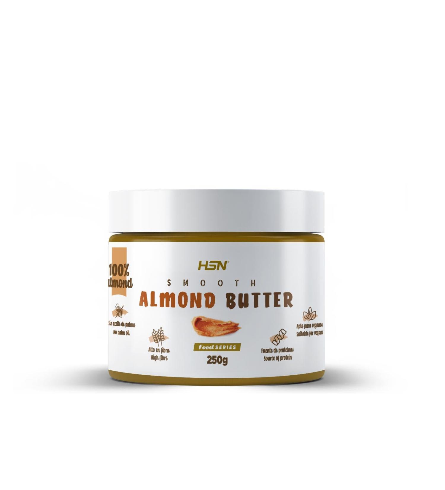  HSN HSN Almond Cream | 250g roasted almond butter Smooth and creamy texture 100% natural almond 0% additives | No palm fat or salt no added sugars - Buy Online on GoSupps.com