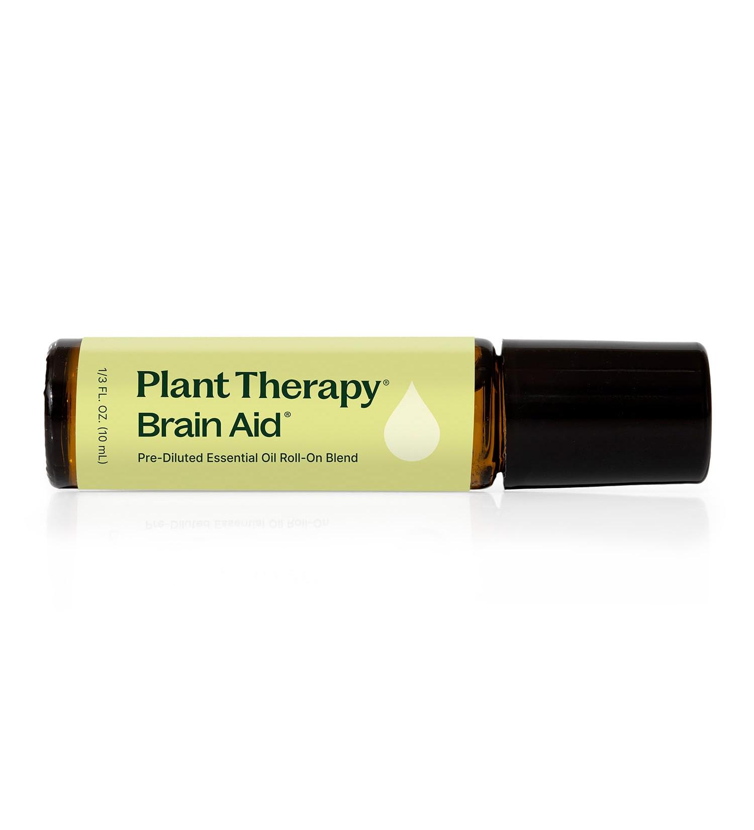 Plant Therapy Brain Aid Essential Oil Blend for Focus & Attention 100% Pure Pre-Diluted Natural Aromatherapy Therapeutic Grade 10 mL (1/3 oz) - Buy Online on GoSupps.com