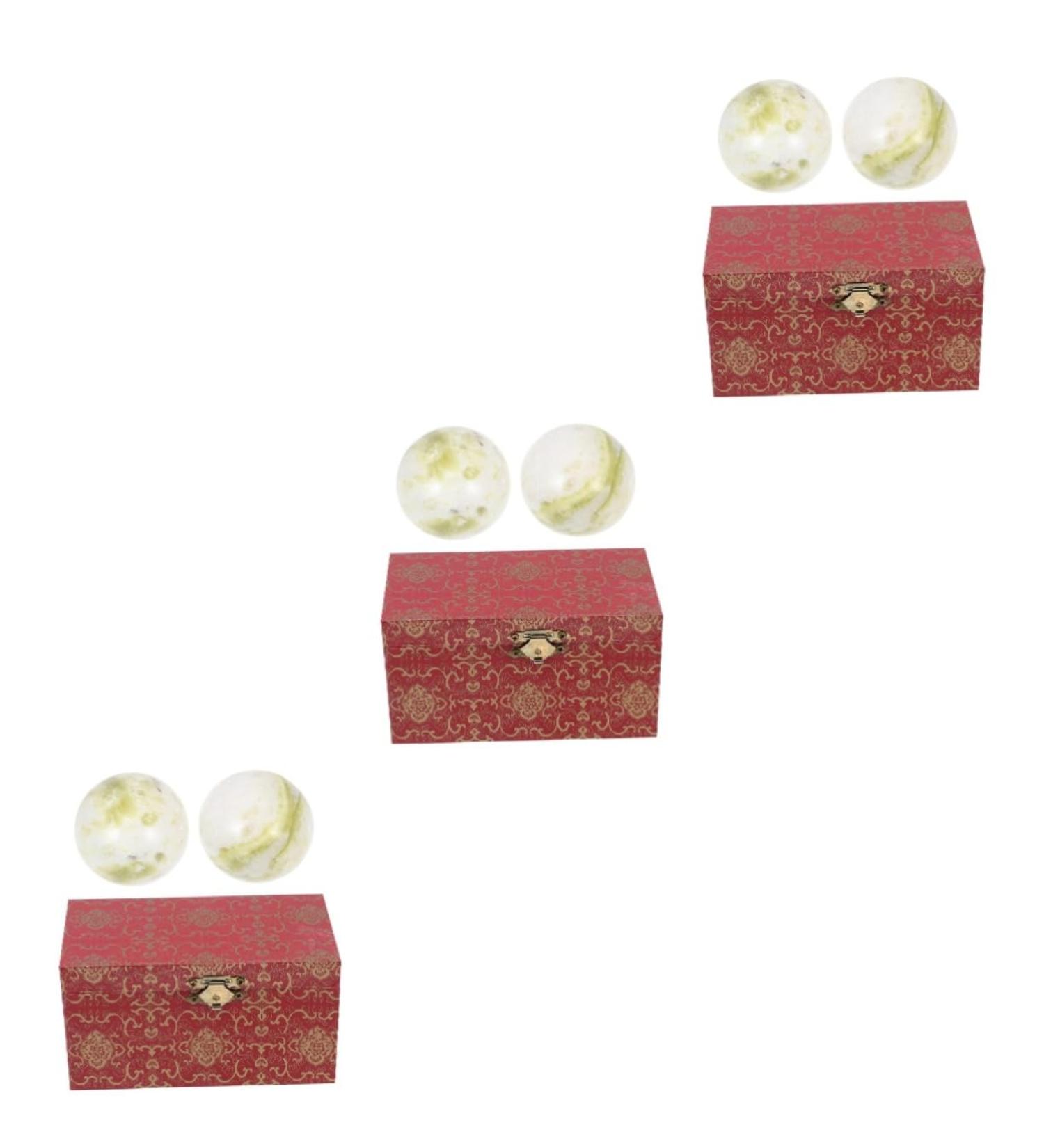 Clispeed Gymnastics Ball Set | 3 Deep Massage Trigger Balls for Hand & Forearm Strength | Meditation & Fitness Trainer | Lantian Jade Design - Buy Online on GoSupps.com
