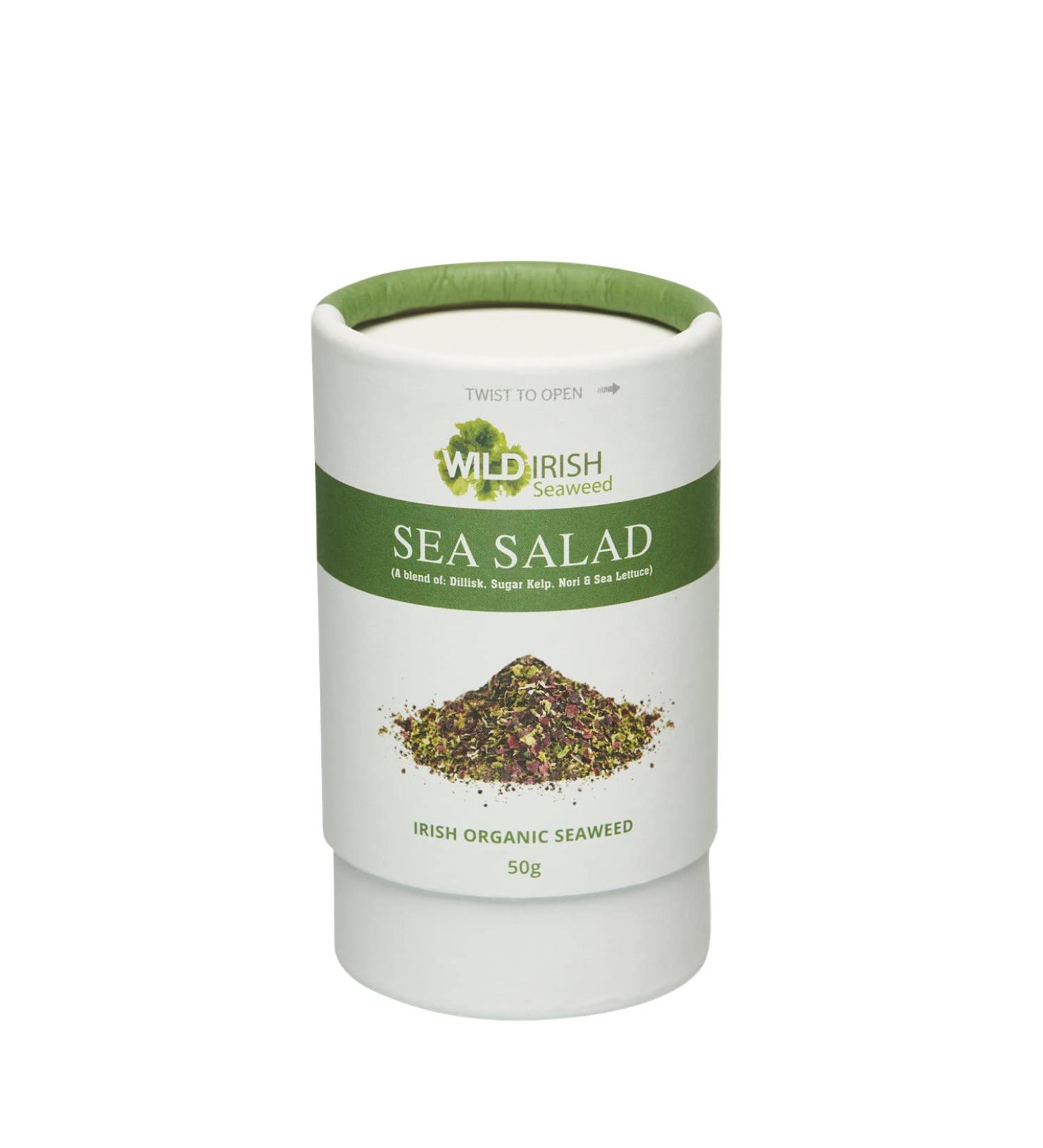 Wild Irish Seaweeds Organic Sea Salad Mix 50g | Premium Quality Sprinkle Jar - Buy Online on GoSupps.com
