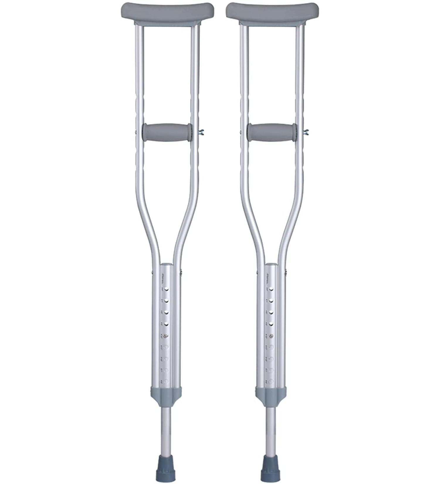 Crutches for Adults Underarm Aluminum Crutches Forearm Crutches Crutches for Armpits Crutches for Walking for Broken Bones Elderly Disabled Shock Absorber Height Adjustable 1 Journey - Buy Online on GoSupps.com