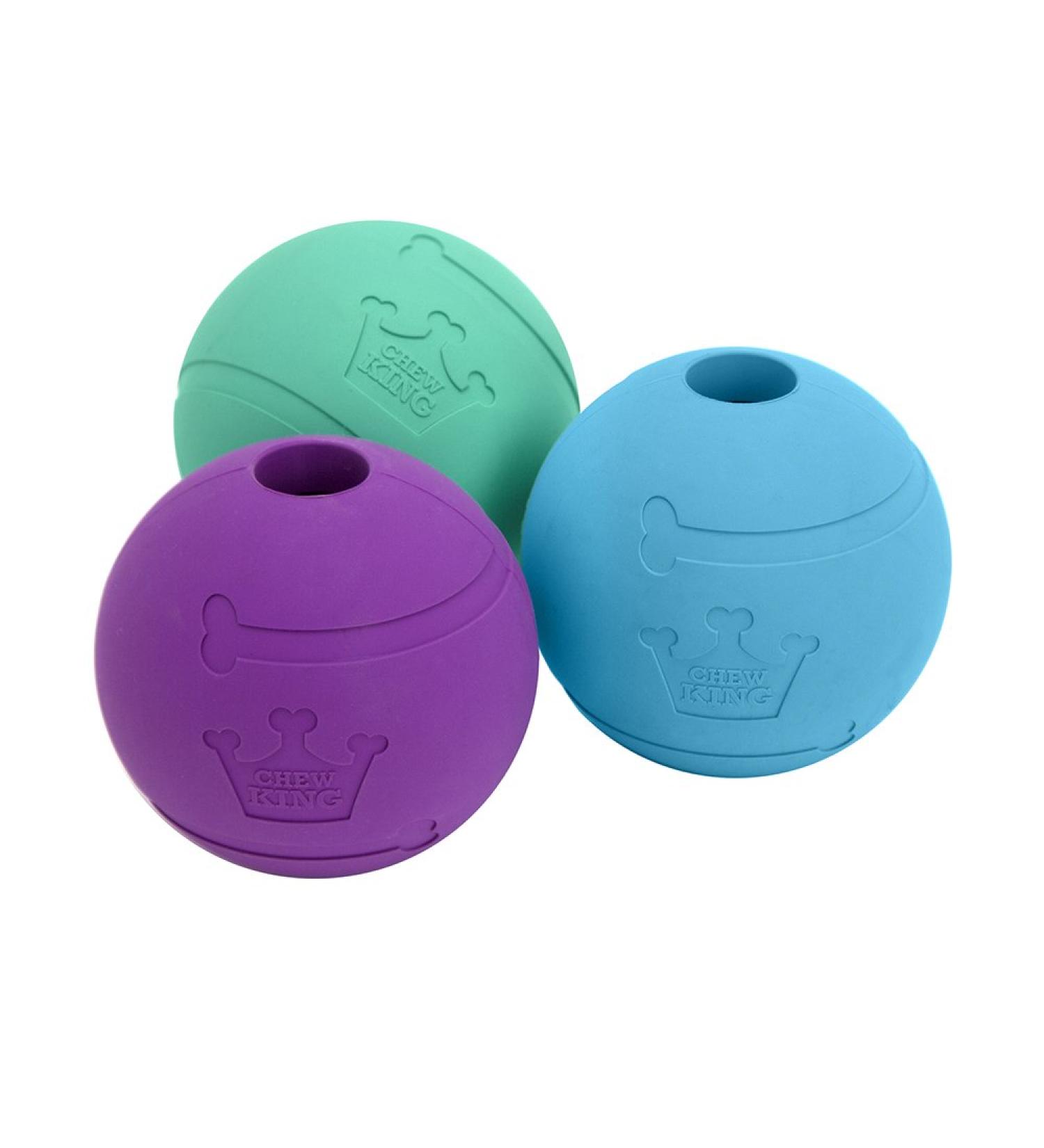 Chew King Fetch Balls Pack of 3 - Durable Dog Toy Balls - Buy Online on GoSupps.com