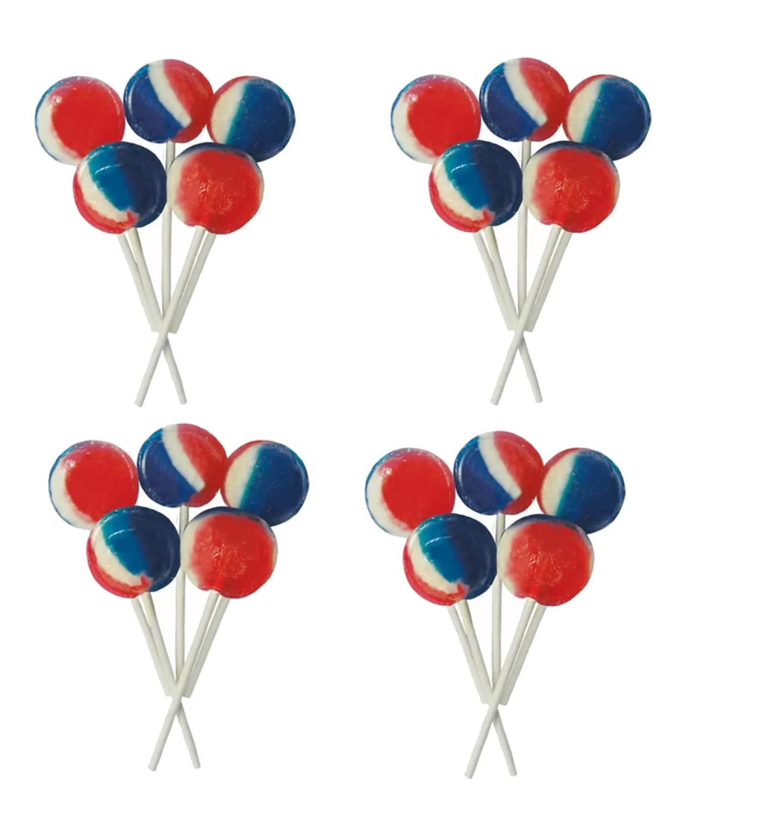 VIMIX 20 x Dobsons Wrapped Great British Mix Mega Lollies Blue White - Buy Online on GoSupps.com