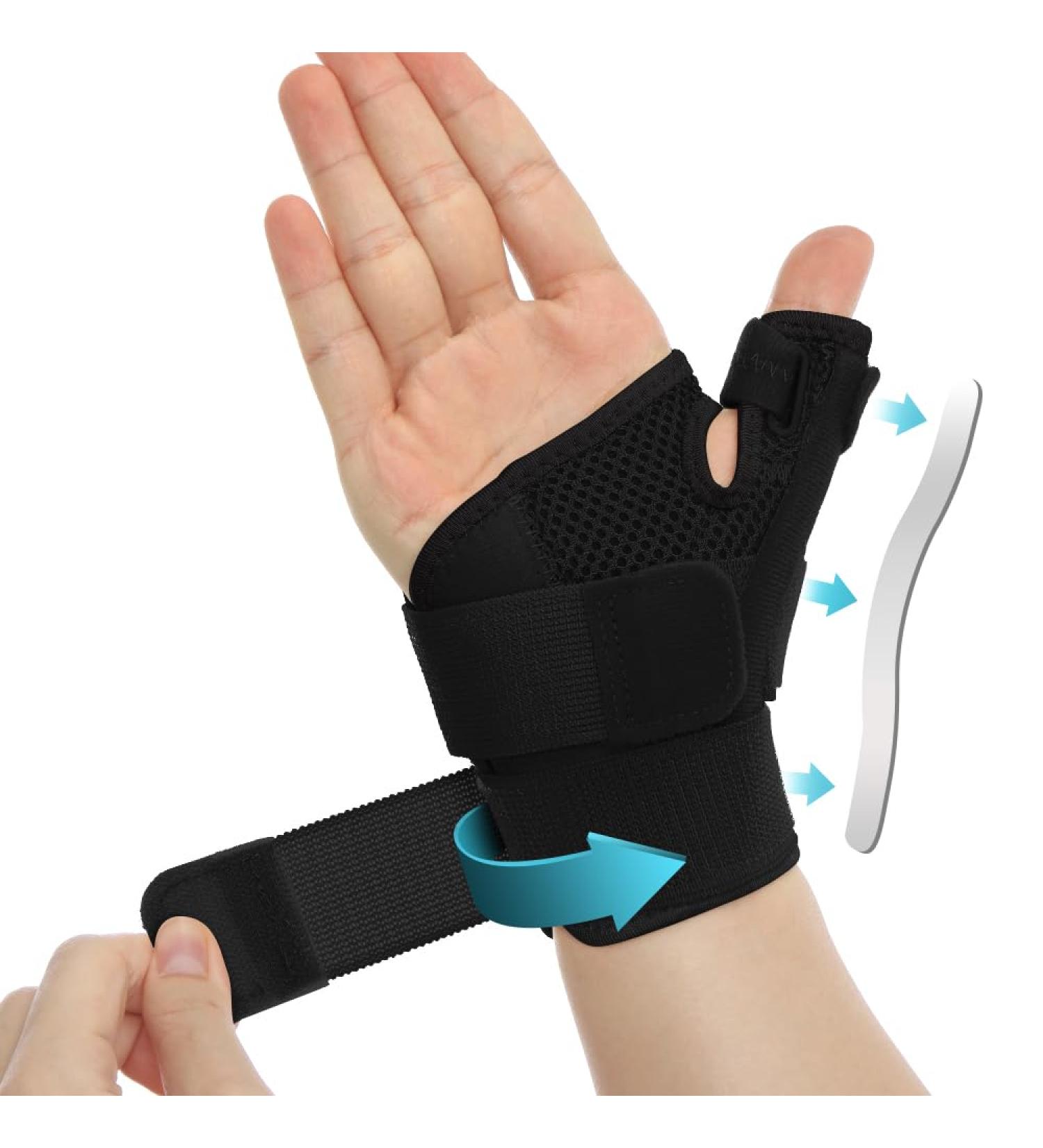 CMC Thumb Brace | Thumb Pain Relief Splint for Tendonitis | Adjustable Support for Men & Women - Buy Online on GoSupps.com