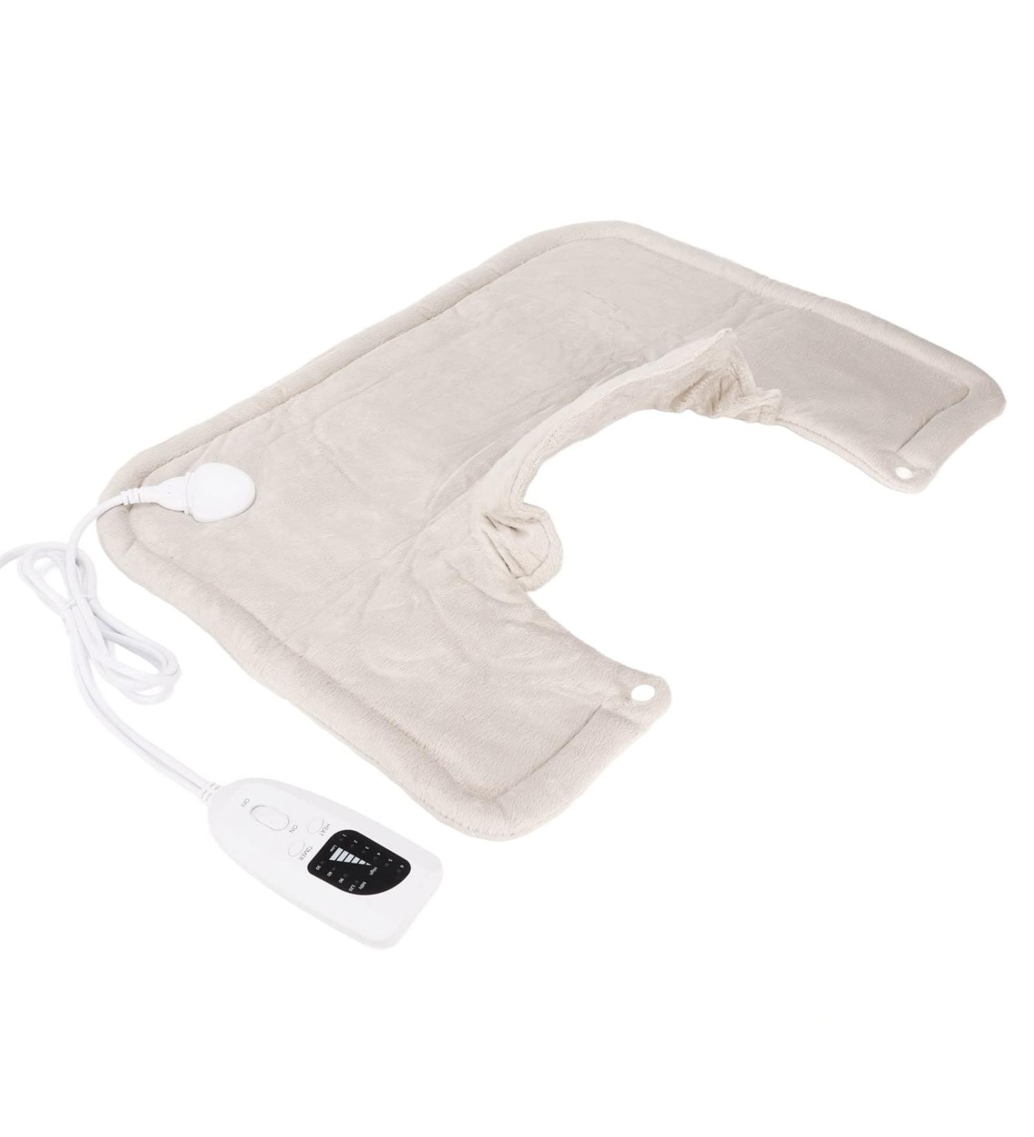 Adjustable Shoulder-Neck Heating Pillow with LCD Controller | Overheating Protection & Large Heating Range | Pain Relief for Neck Back Stomach & Knees (EU Plug 220-240 V) - Buy Online on GoSupps.com