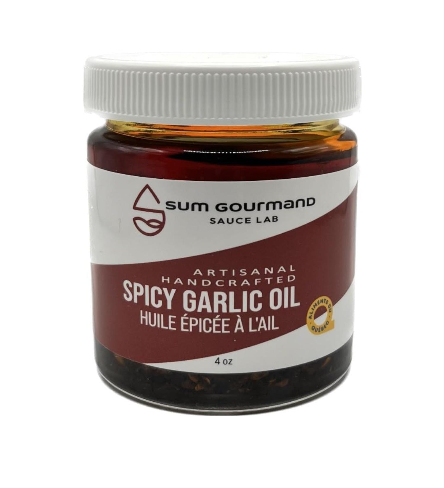 Spicy Garlic Chili Oil/Handcrafted/Vegan & Gluten Free / 4 oz jar/Made with Organic Korean Chili Powder - Buy Online on GoSupps.com