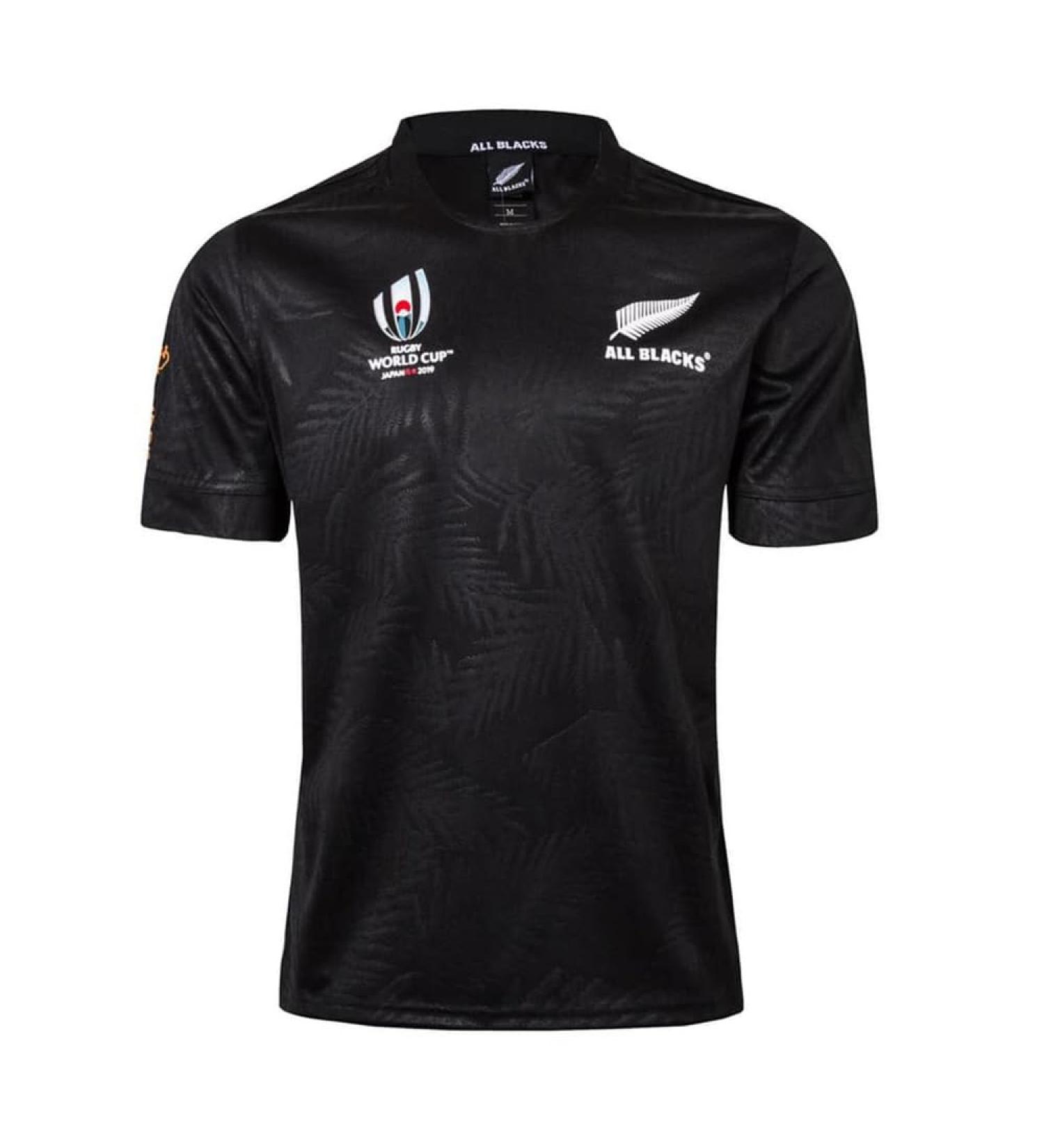 Buy 19 World Cup RWC New Zealand All Blacks Rugby Jersey - Men's Black Match & Training T-Shirt Polo - Buy Online on GoSupps.com