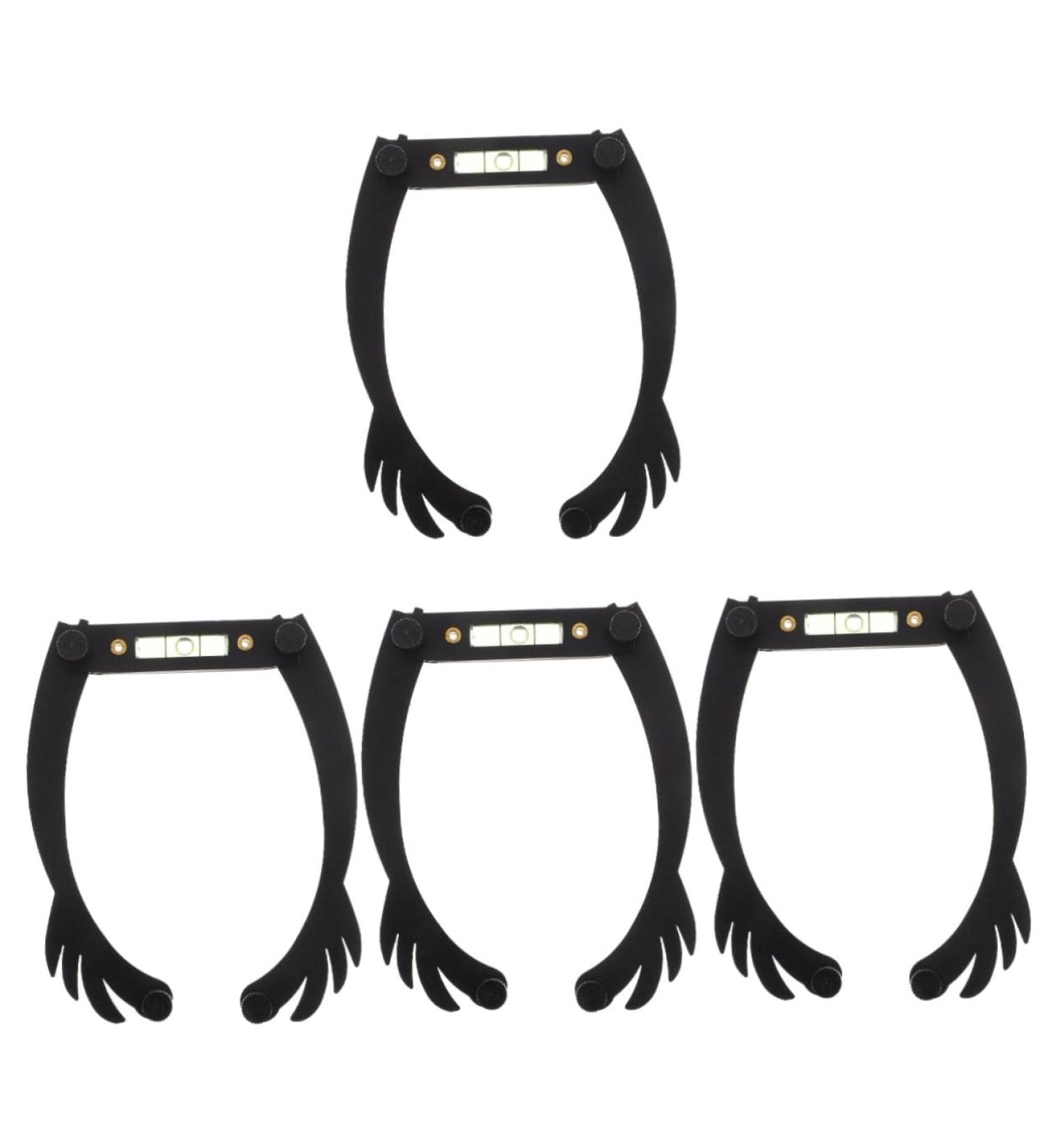 FOMIYES 4pcs White Outfit White Eyebrow Microblading Kit Level Ruler Aluminum Alloy Eyebrow Line - Buy Online on GoSupps.com