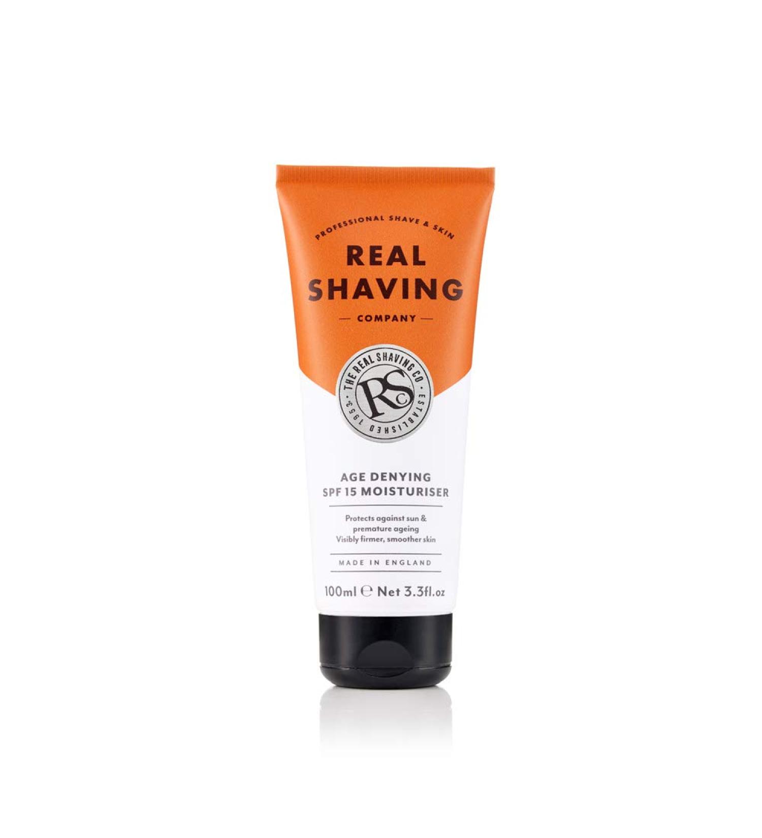 The Real Shaving Company Age Denying SPF 15 Moisturiser 120g - Anti-Aging Skincare - Buy Online on GoSupps.com