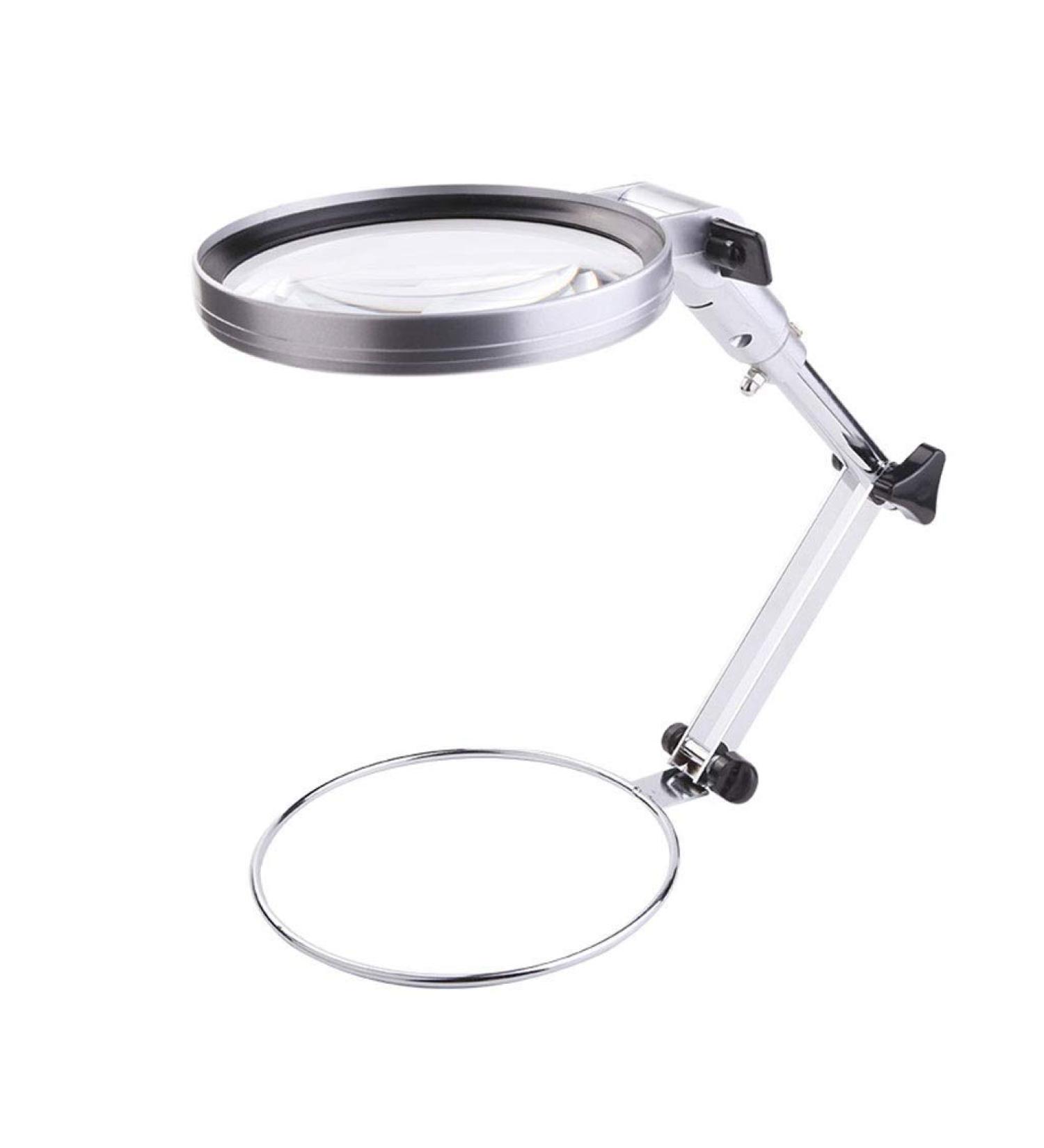 Magnifier Desk Flexible Magnifying Loupe Glass Lighted Magnifier Lamp for Reading Hobbies Crafts Workbench Needlework Jewelry Design - Buy Online on GoSupps.com