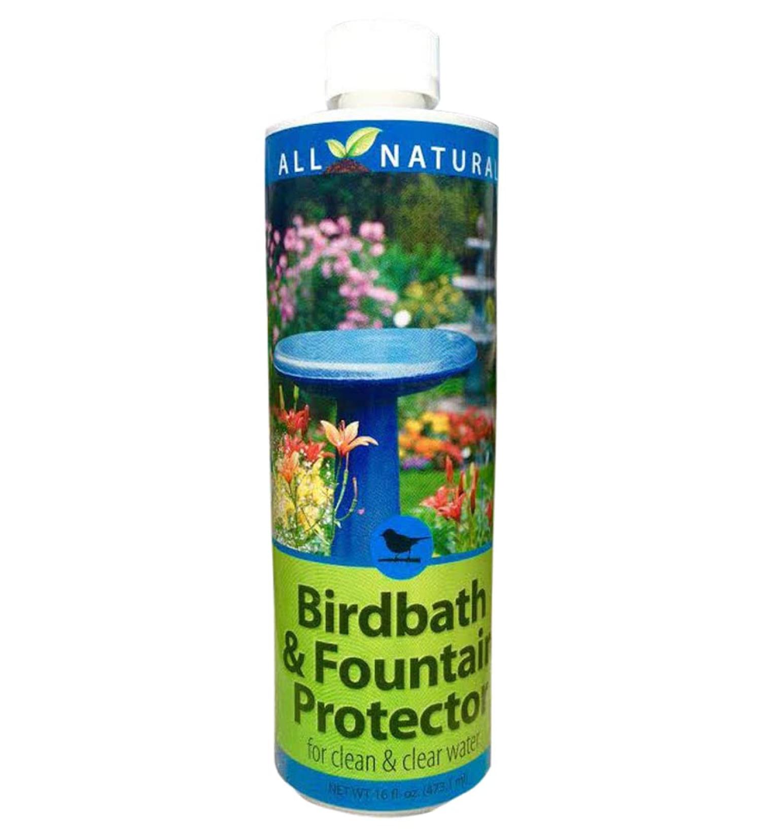 Birdbath & Fountain Protector 95566, 16 oz. for Clean and Clear Water, 16 Fl Oz (Pack of 1)