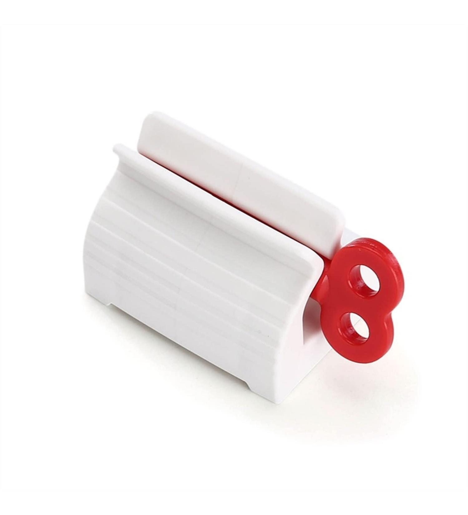 Toothpaste Dispenser Toothpaste Squeezer Tooth Paste Dispenser Facial Cleanser Tooth Paste Tube Squeezer Press Rolling Holder Bathroom Accessories (Color : 03-Red)