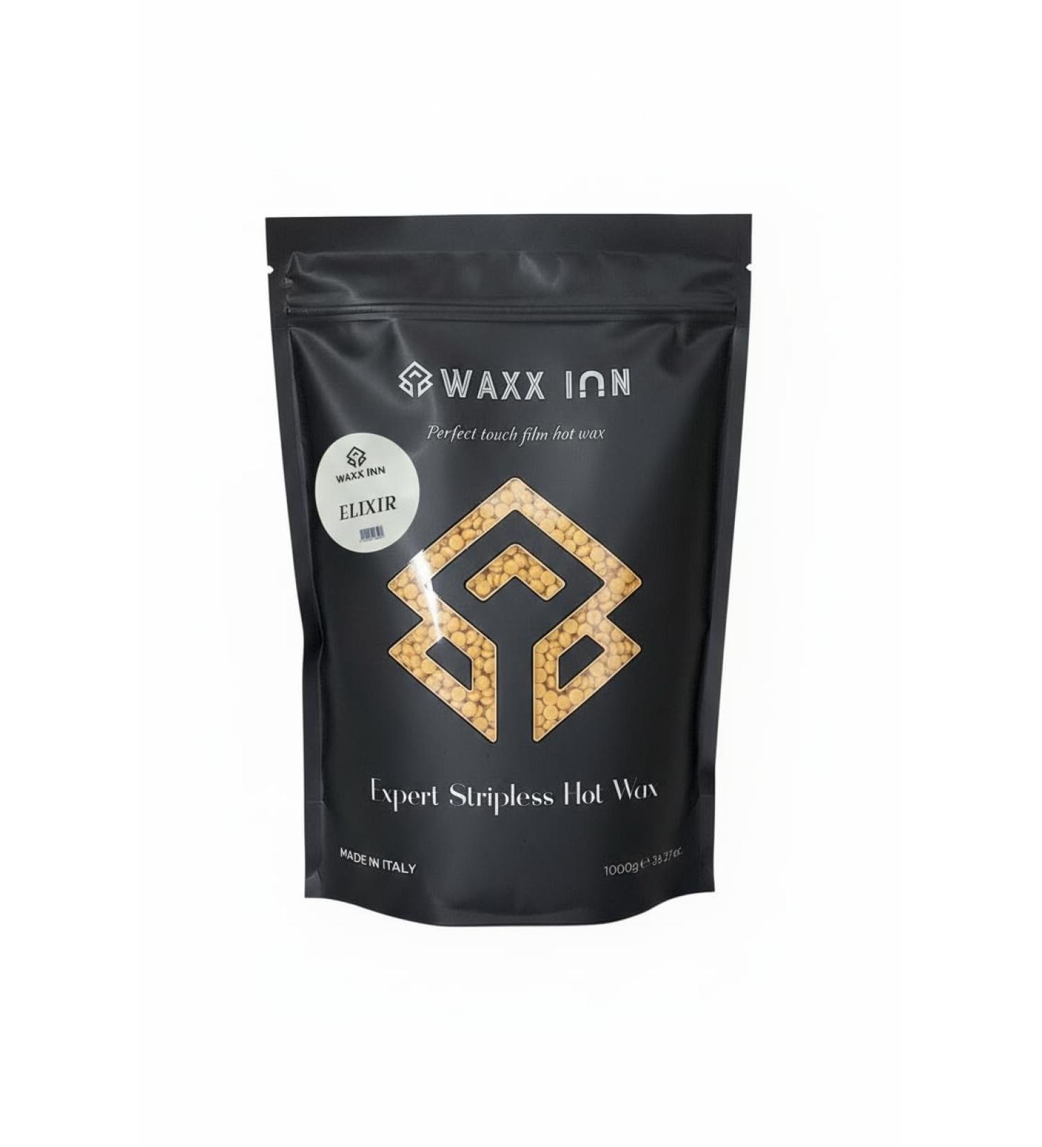 Waxx Inn ELIXIR Vanilla Gold Hot Wax beads 1000 g Professional stripless wax for the whole body and bikini hair removal no strips needed gentle and effective depilatory for smooth skin - Buy Online on GoSupps.com