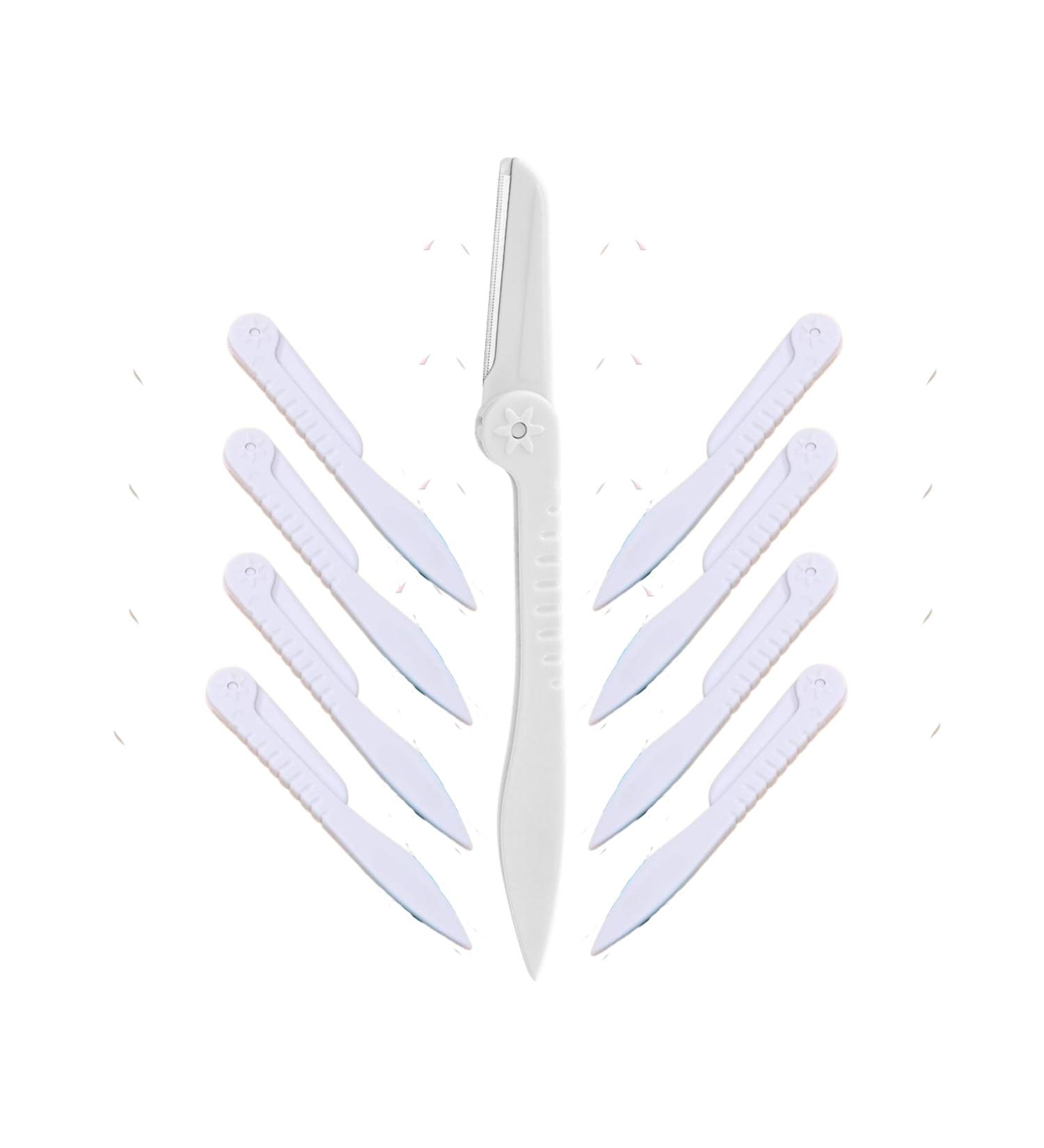 Buy GENDA Dermaplane Razor - 9 Pack Face Razors & Eyebrow Trimmer for Women | Peach Fuzz Remover & Dermaplaning Tool for Flawless Skin - Buy Online on GoSupps.com