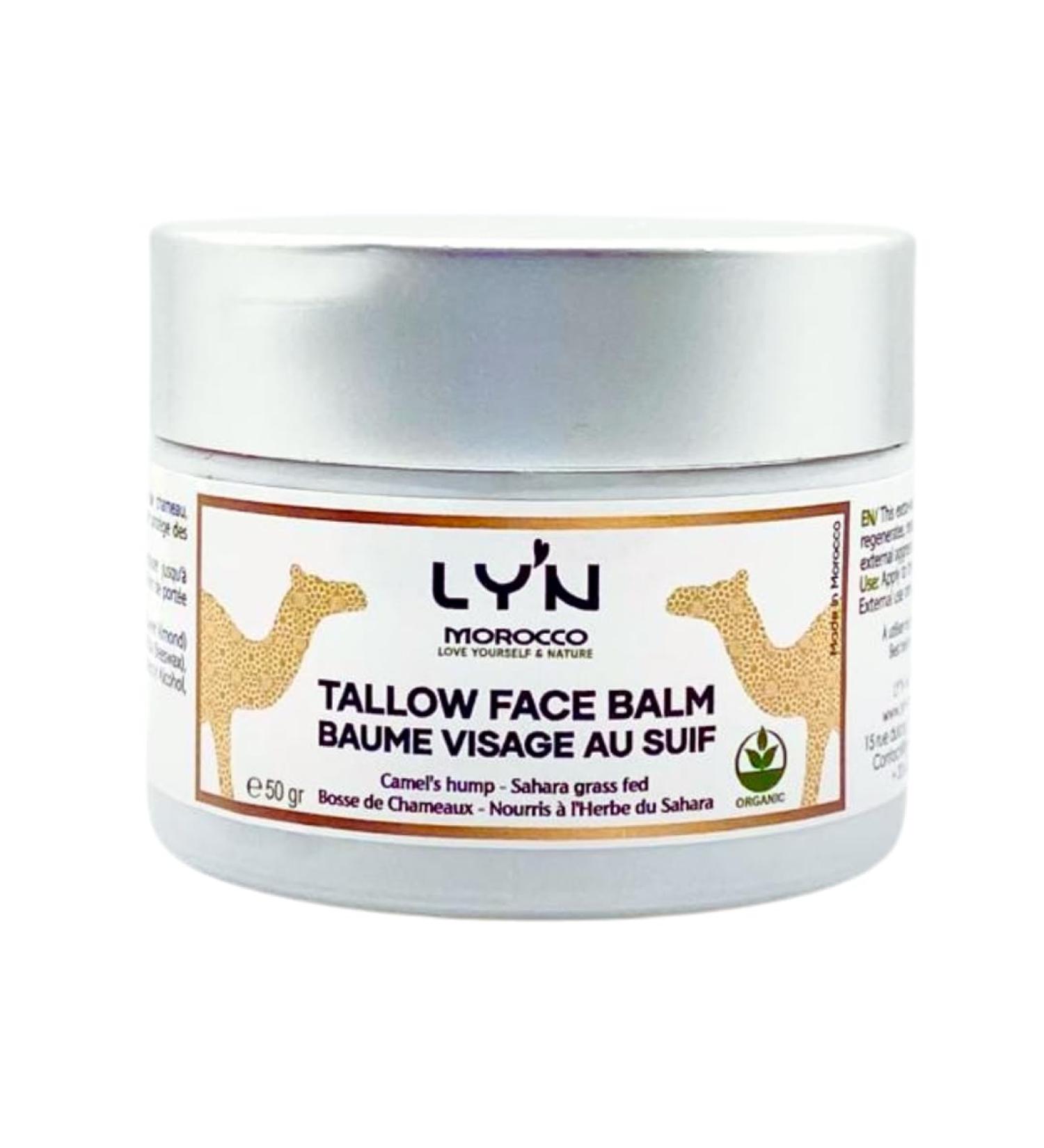 Ly'n Morocco Camel Hump Face Balm 100 Natural and Organic intensive hydration and repair - Buy Online on GoSupps.com