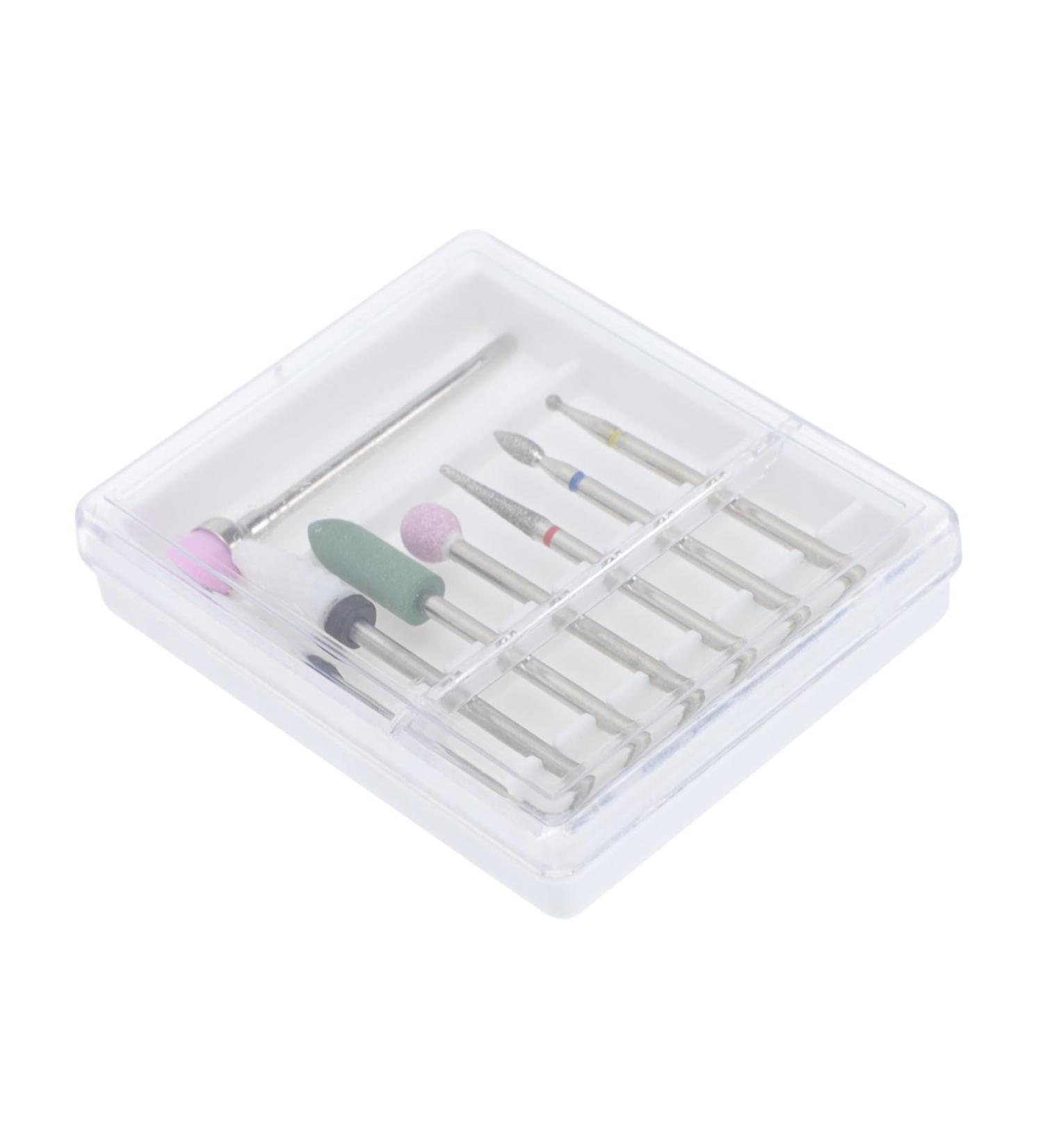 Beavorty 1 Set grinding head steel manicure drill bits nail art drill kit nail polishing tool nail drill bits nail drill kit acrylic to rotate Tungsten steel pedicure file round head - Buy Online on GoSupps.com