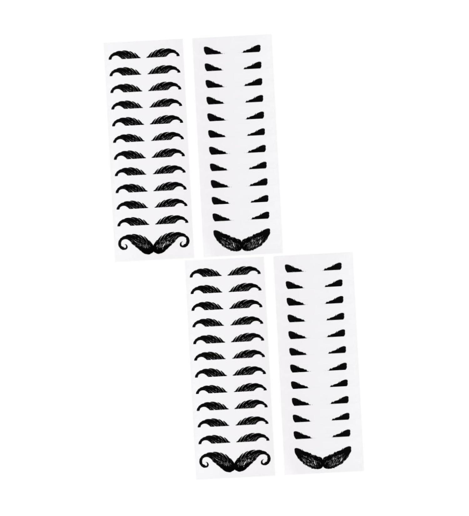 Frcolor 48 Leaves Hair Removal Wax Kit for Face Beard & Eyebrows - Mustache Protection Stickers Included | Black - 1 Pack - Buy Online on GoSupps.com