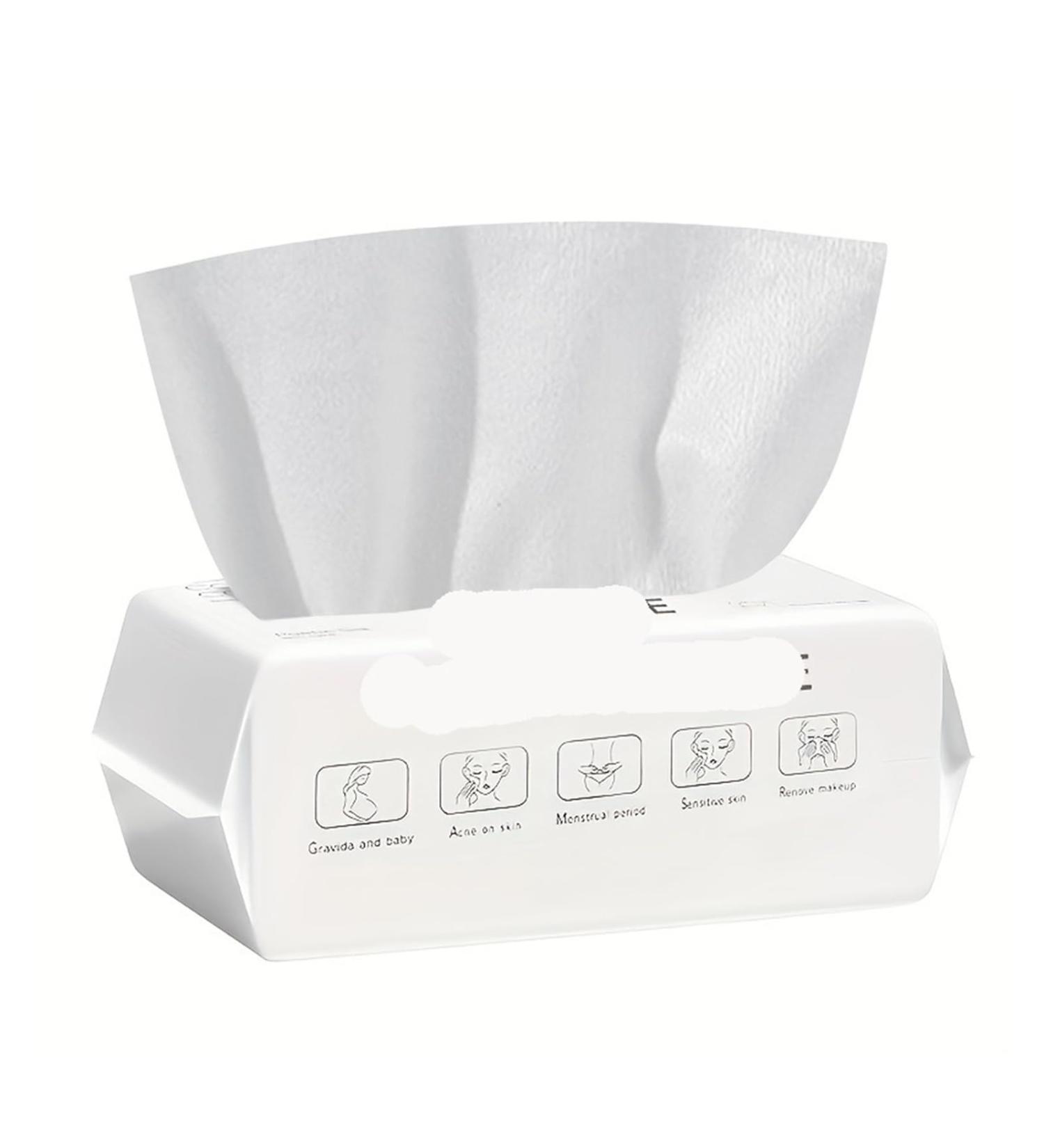 50/100 Pcs Soft Cotton Disposable Face Towels - Ideal for Washing & Drying Wipes | International Shipping - Buy Online on GoSupps.com
