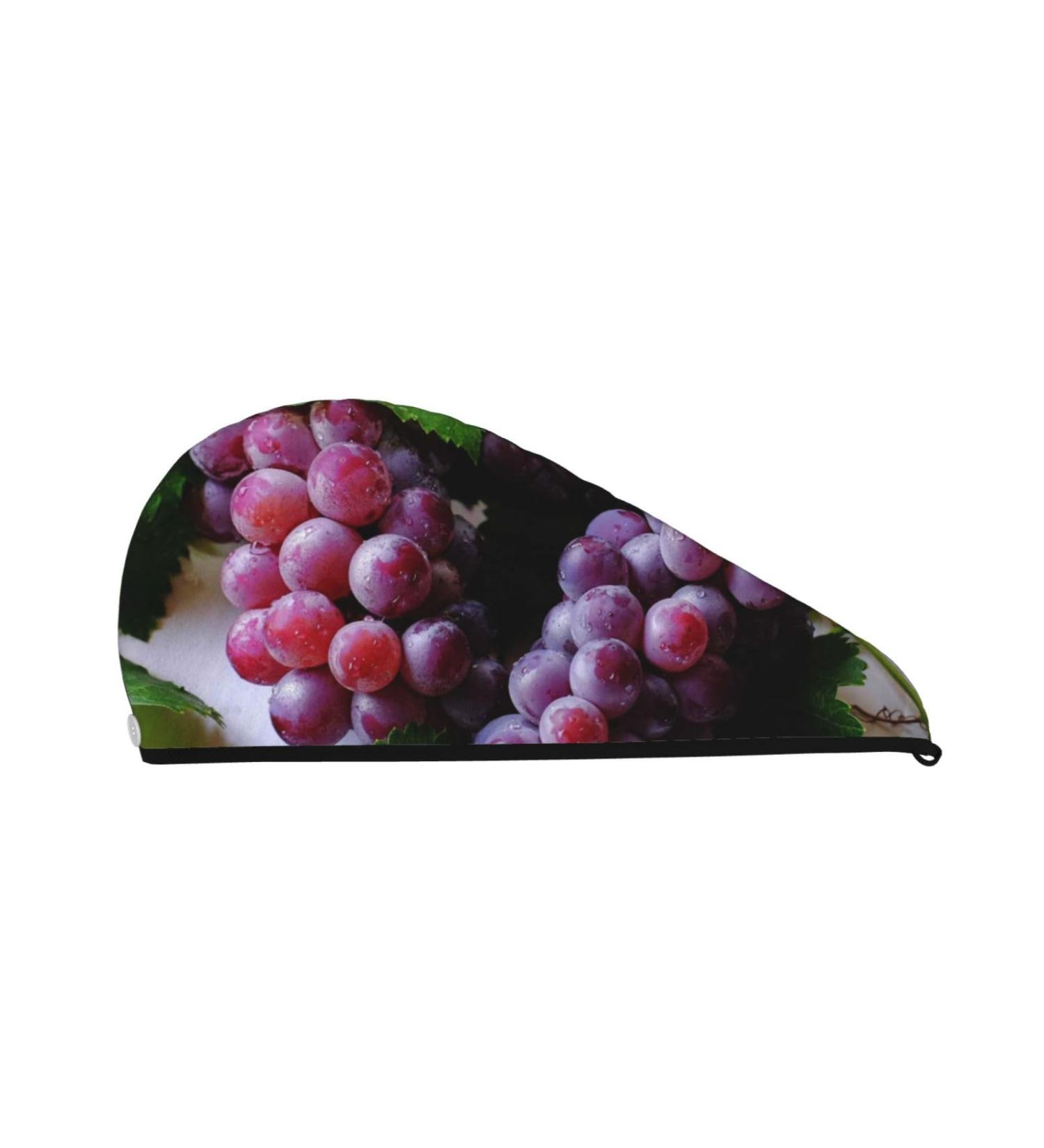 Grape Microfiber Hair Towel Wrap | Super Absorbent Coral Velvet Quick Dry Cap for Long Curly & Thick Hair - Ultimate Hair Care for Women - Buy Online on GoSupps.com