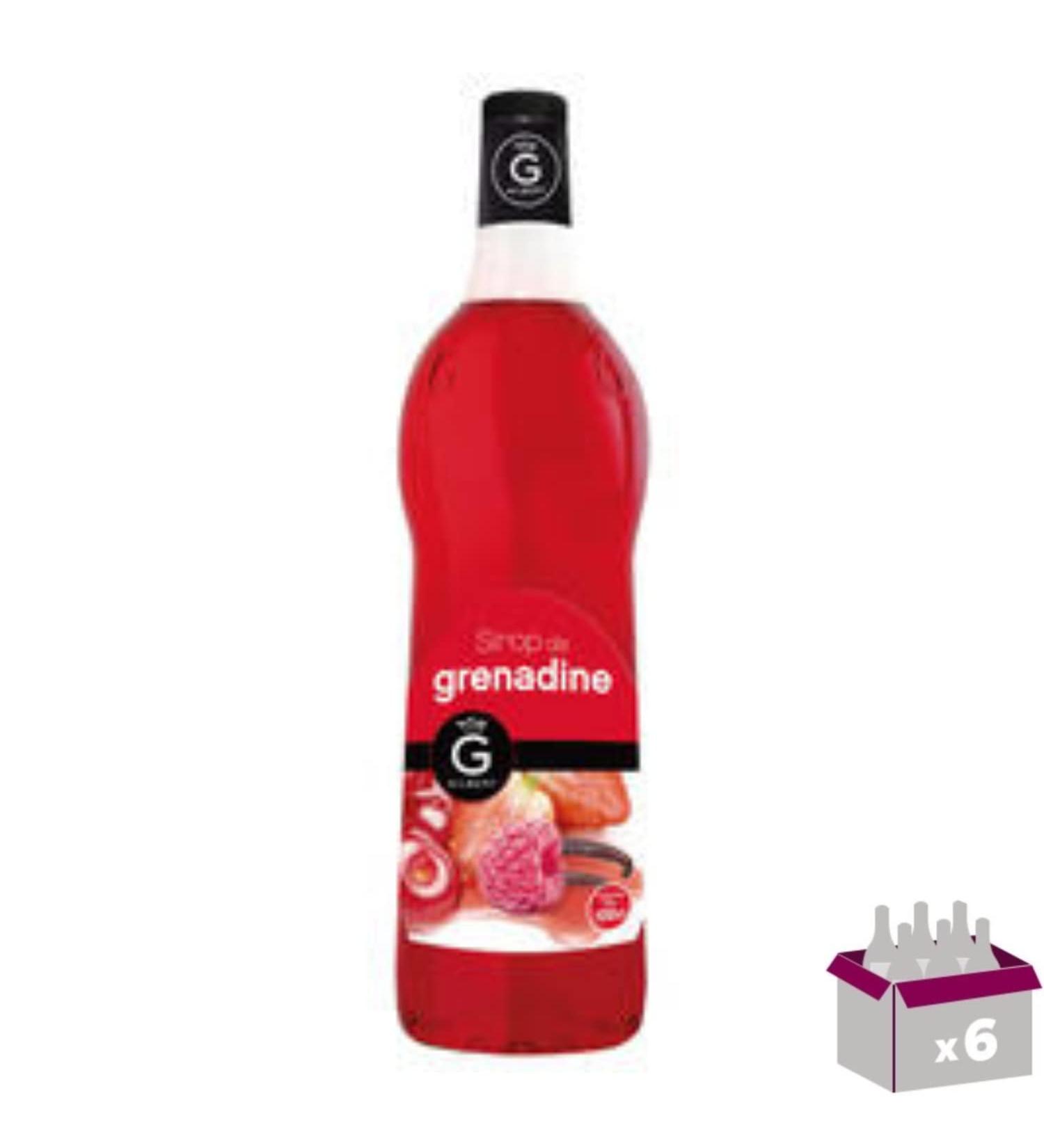 Set of 6 Syrups Rioba Grenadine 6x1L