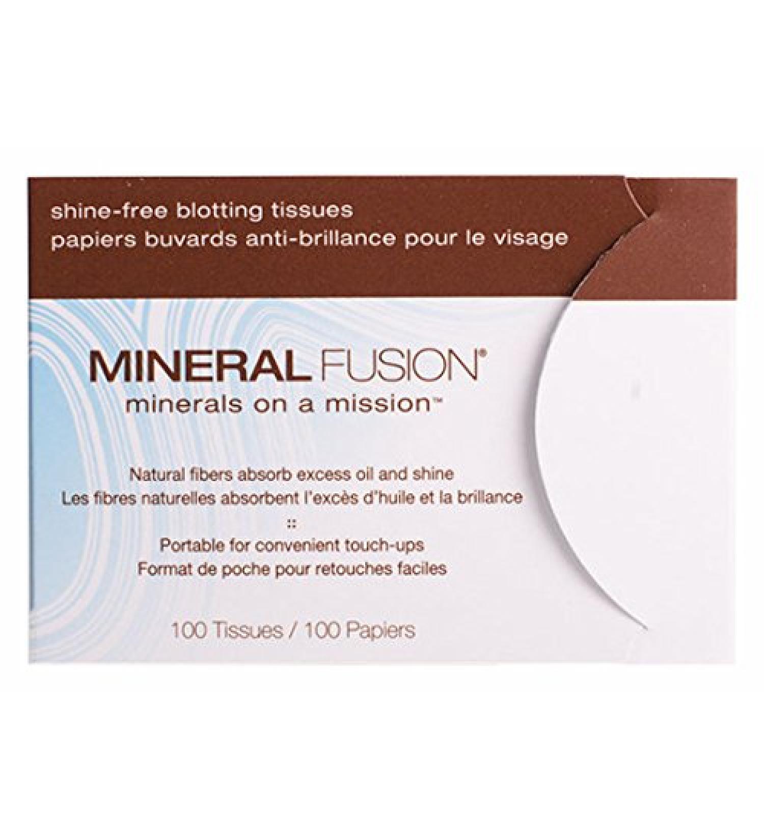 Mineral Fusion Shine-Free Blotting Papers - 100 Count | Oil Control & Fresh Finish - Buy Online on GoSupps.com