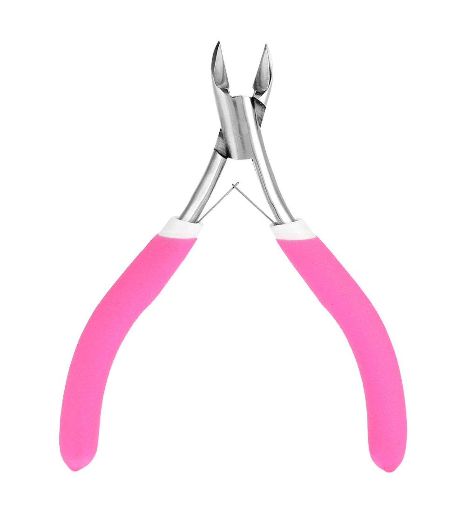Stainless Steel Nail Art Cuticle Nipper Dead Skin Remover Clipper - Rose Red - Buy Online on GoSupps.com