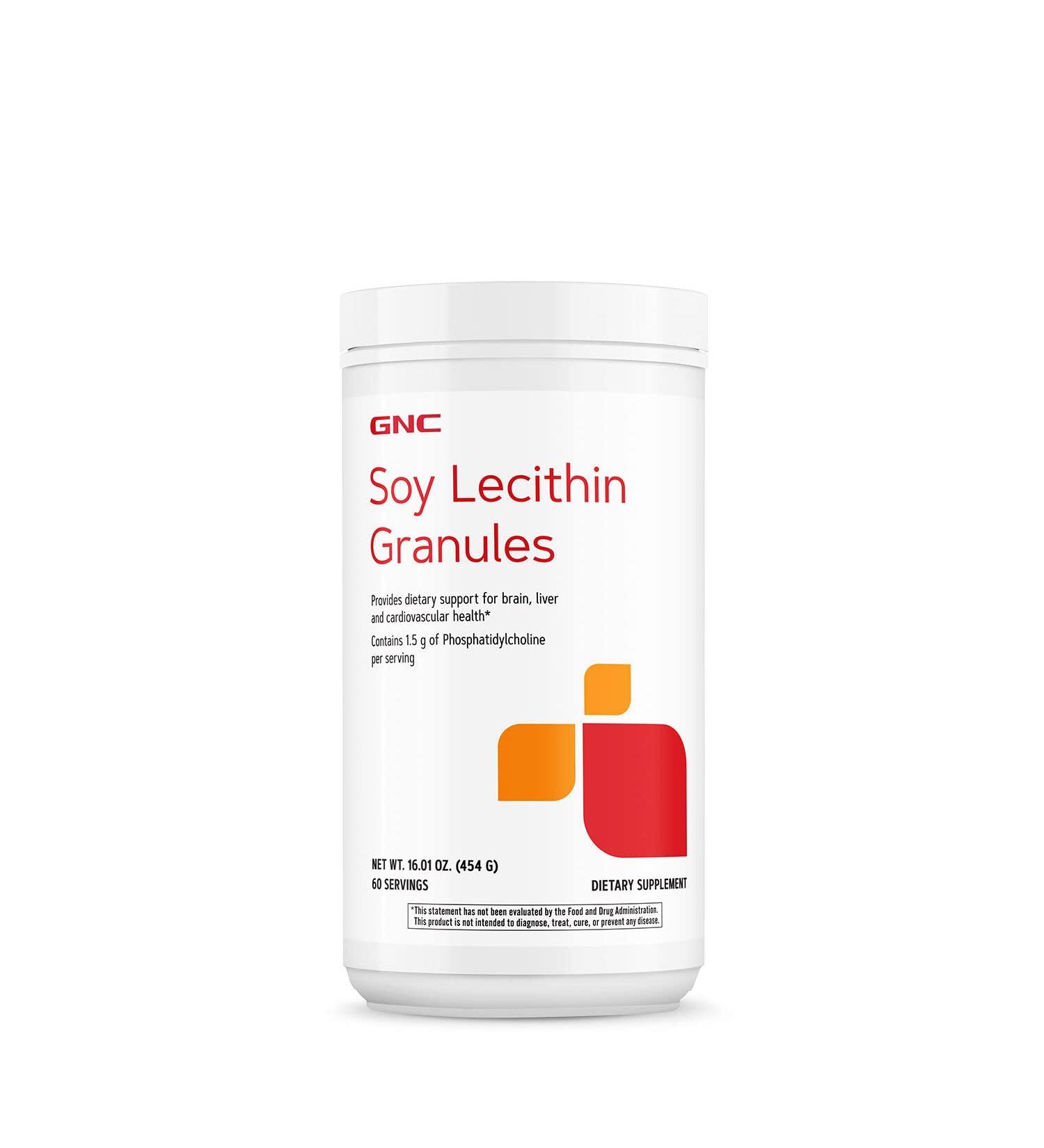 GNC Soy Lecithin Granules - 16.01 oz (60 Servings) | High-Quality Supplement for Healthy Living | International Shipping Available - Buy Online on GoSupps.com