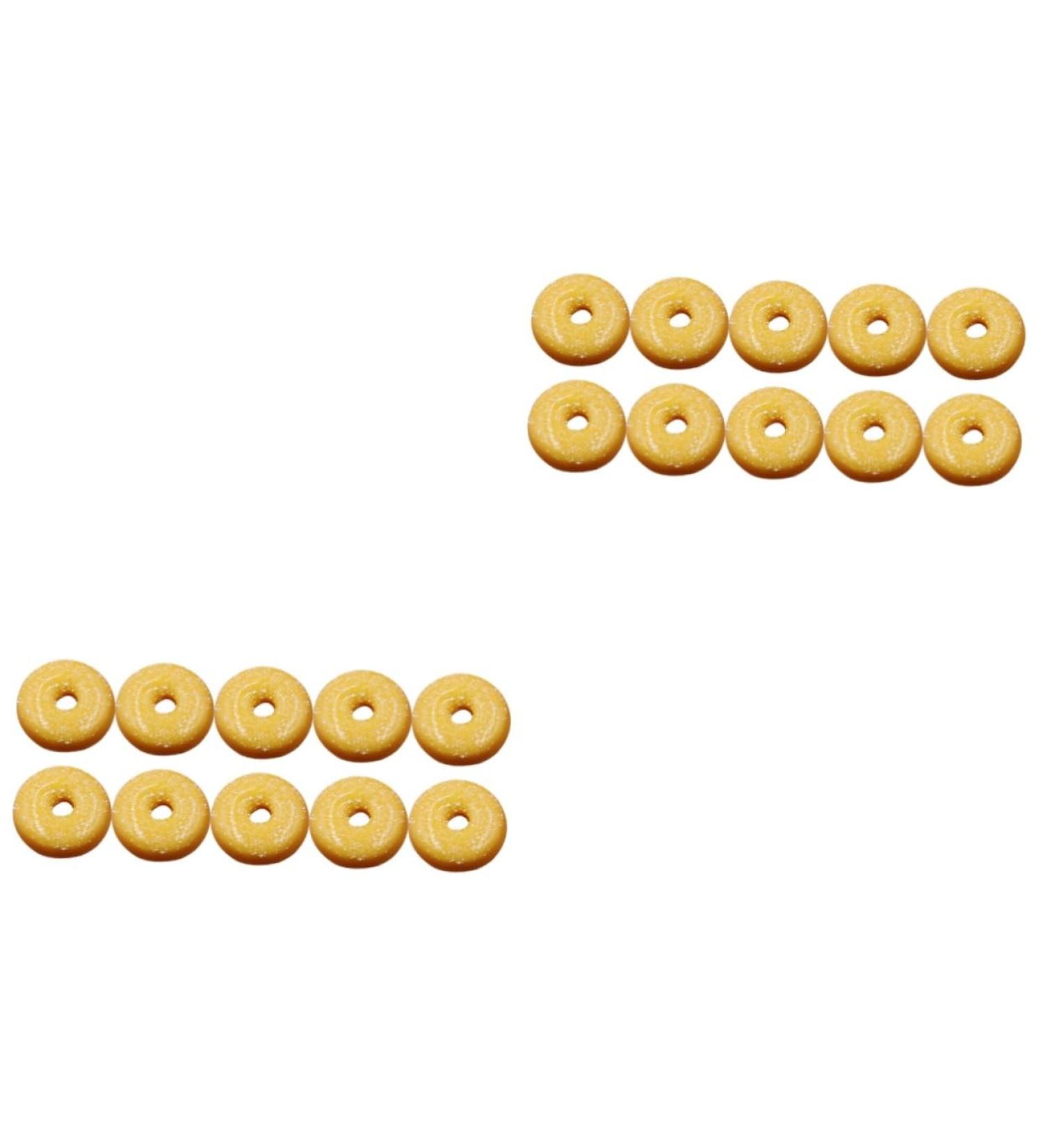 Uonlytech 20 Pcs Donut Decoration Blush Decor Bling Decor Lovely Ornament Child Accessories Earth Tones - Buy Online on GoSupps.com