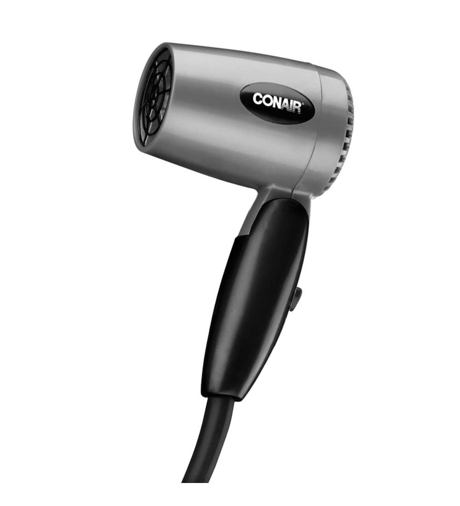 Conair 124AC 1600 Watt Compact Travel Hair Dryer with Folding Handle - Buy Online on GoSupps.com