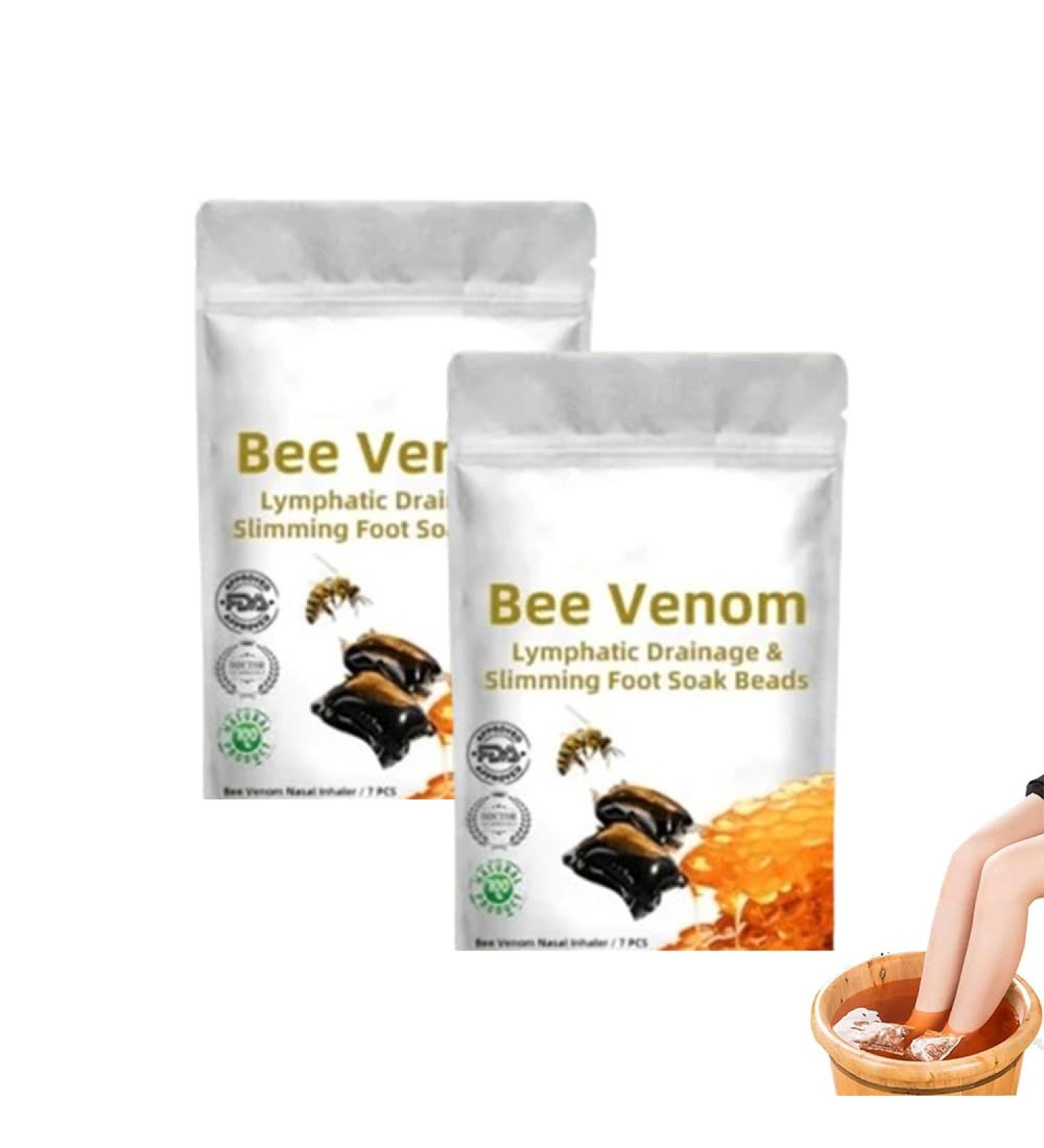Lukmlca Bee Venom Lymphatic Drainage & Slimming Foot Soak Beads Lukmlca Bee Venom Foot Soak Lukmlca Bee Venom Lymphatic Drainage Foot Soak (2pack) - Buy Online on GoSupps.com