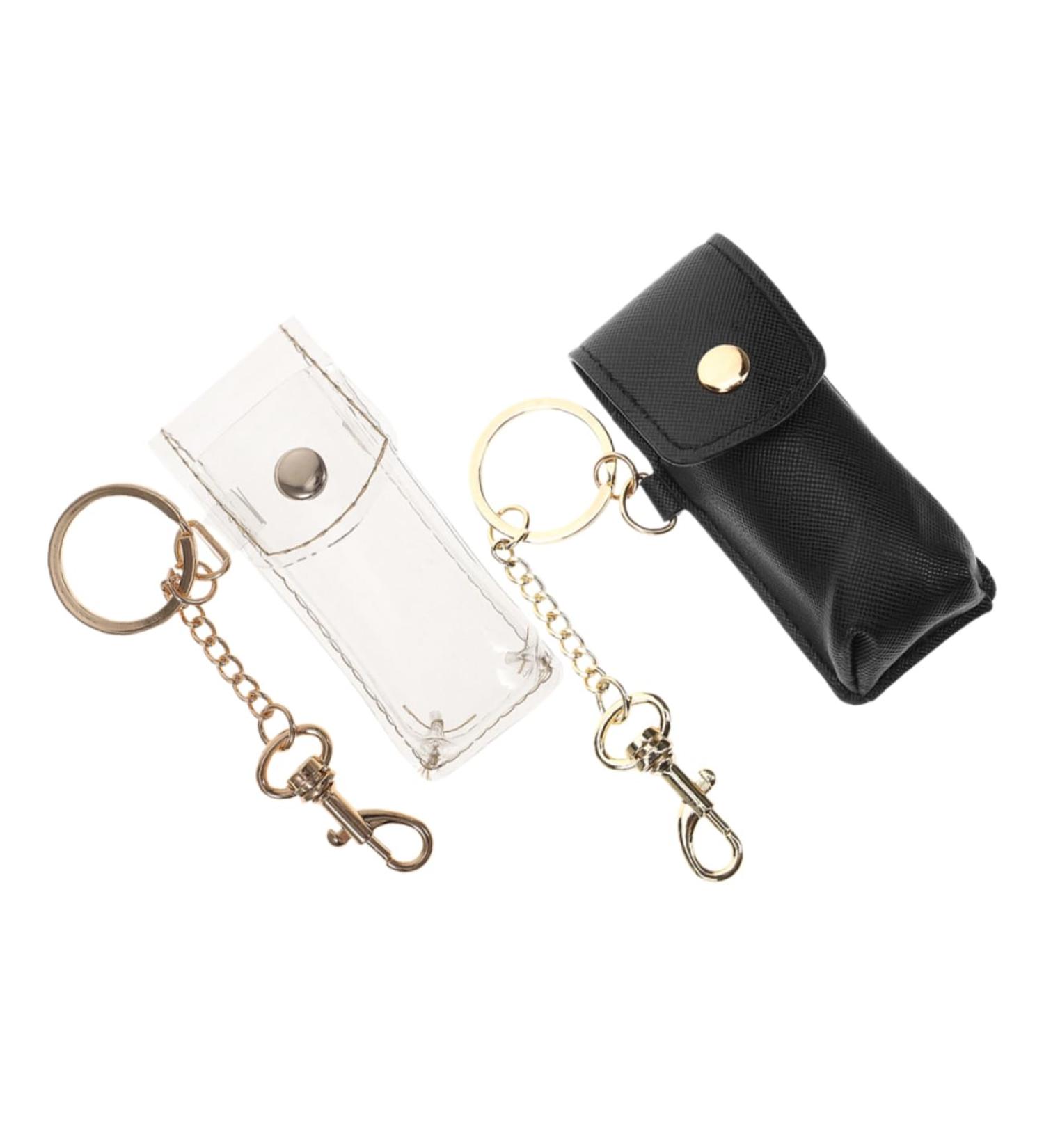  FRCOLOR FRCOLOR 2pcs Clear Lipstick Case Pouch Keychain Lipstick Lip Balm Sleeve Makeup Bag Lip Gloss Small Pouches Holder Bulk - Buy Online on GoSupps.com
