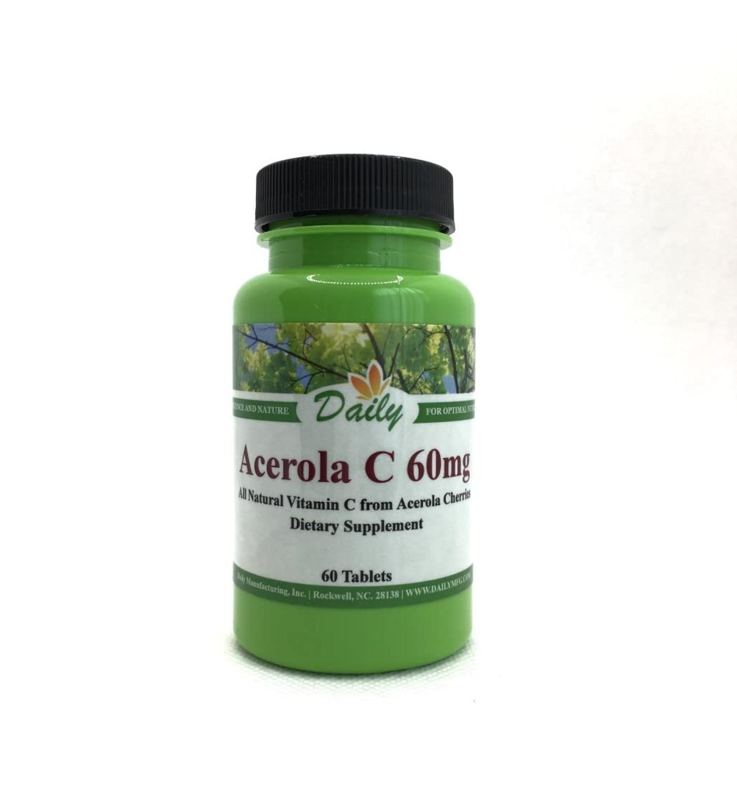 Daily Manufacturing Acerola C (Vitamin C from Acerola Cherries) - Buy Online on GoSupps.com